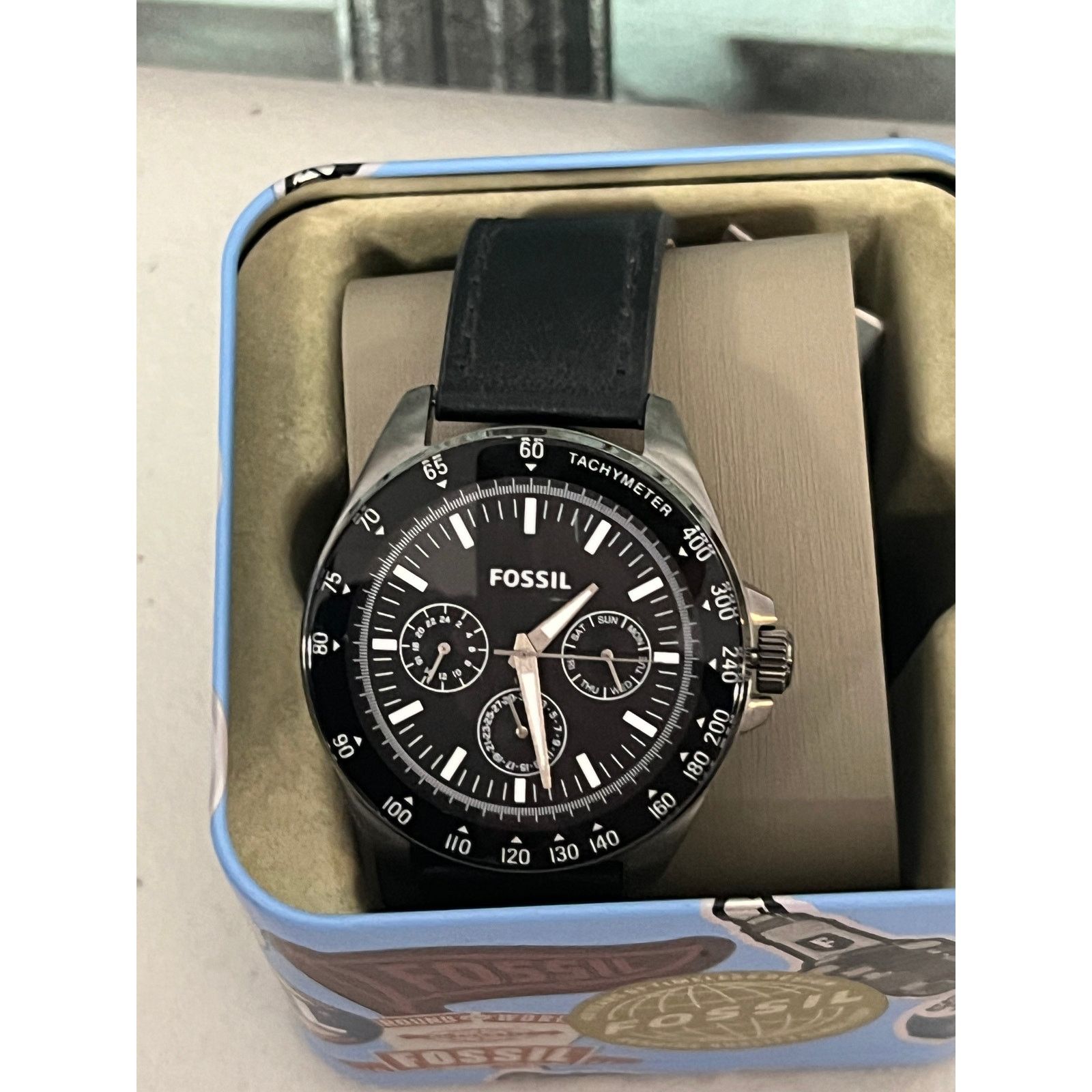 Fossil FOSSIL BIG TIC(JR-8292)RED FRAME WATCH🔴 | Grailed