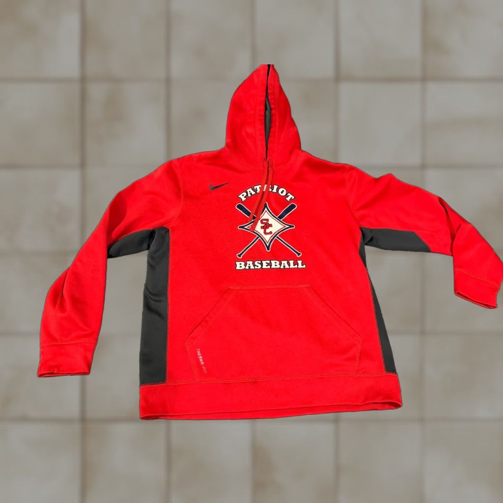 Nike Nike Hoodie Mens Large Red Graphic Print Swoosh Pullover Therma Fit Sportswear Athletic Trash? Size US L / EU 52-54 / 3 - 1 Thumbnail