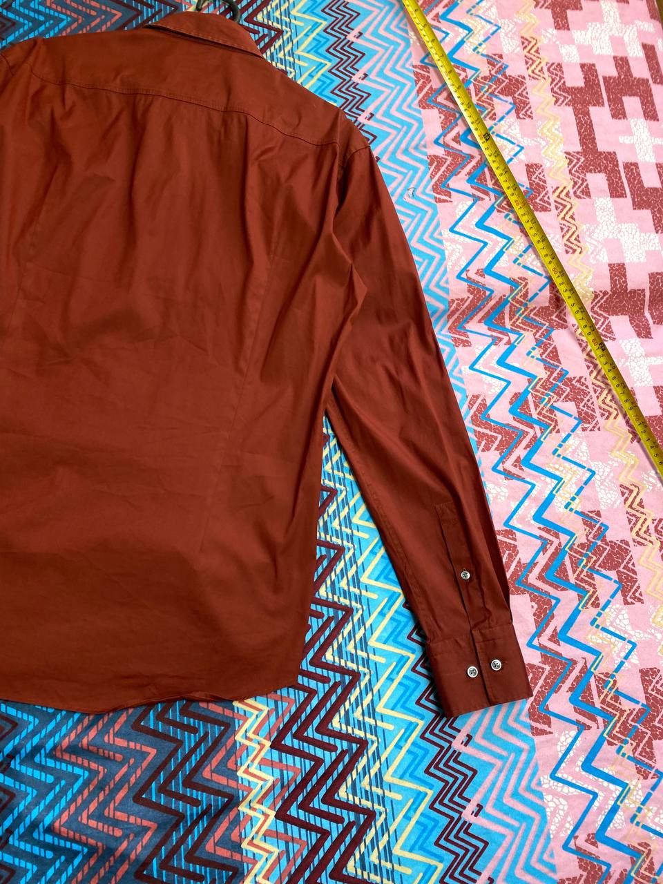 Hugo Boss × Vintage Vintage Hugo Boss Long Sleeve Embroidered Logo Shirt Size US M / EU 48-50 / 2 - 14 Thumbnail