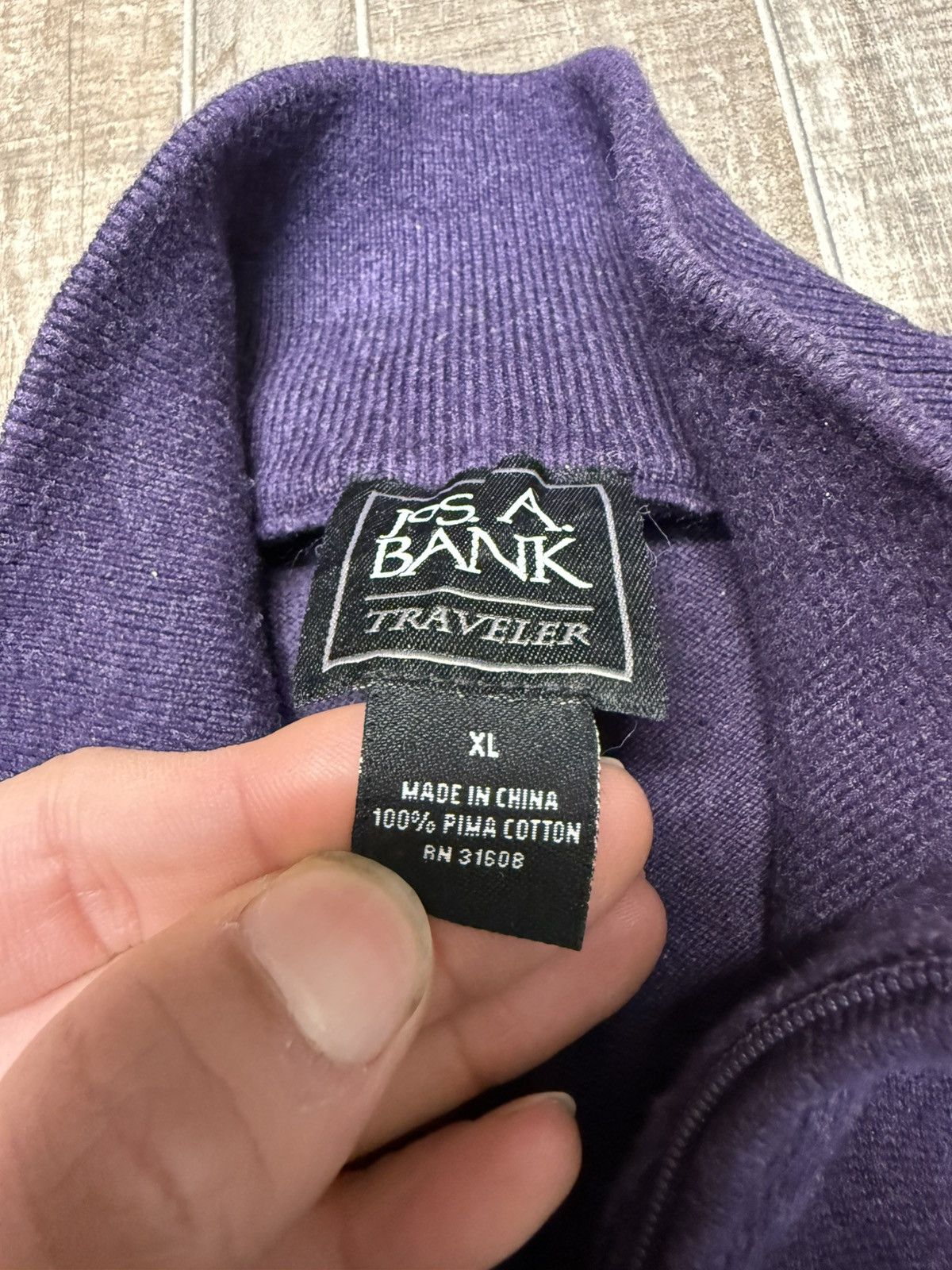 Jos. A. Bank Fancy Jo’s A. Bank quarter zip knit sweater Size US XL / EU 56 / 4 - 5 Thumbnail