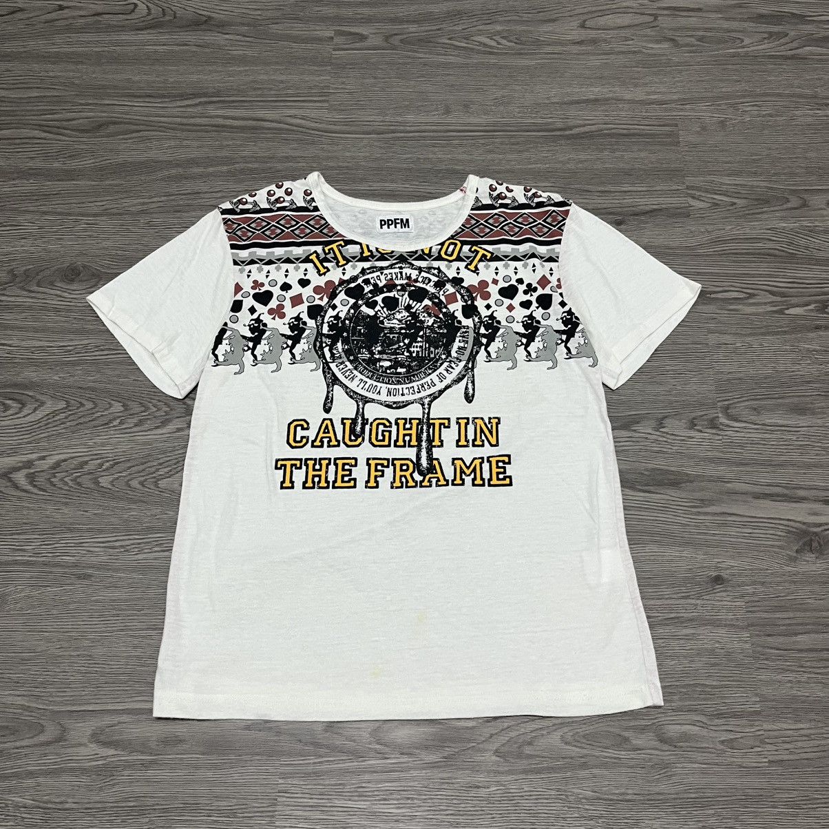 PPFM 2000s Tribal Geometric Pattern T-shirt Size US S / EU 44-46 / 1 - 1 Thumbnail