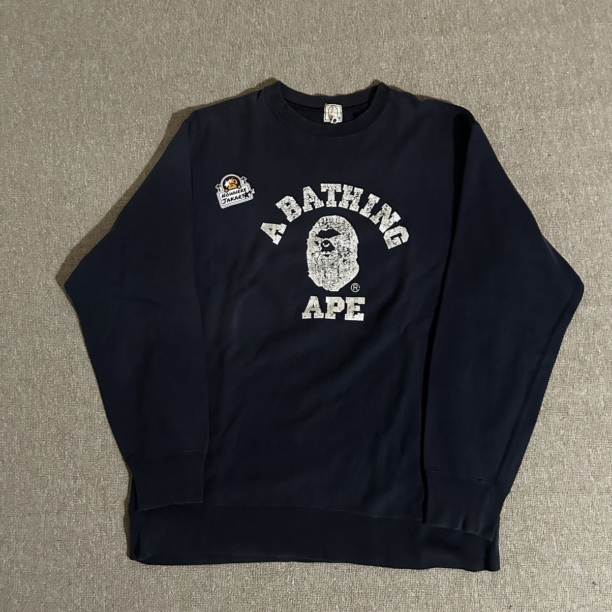 Bape Vintage Bape Mad Ape College Sweatshirt Size US L / EU 52-54 / 3 - 1 Thumbnail