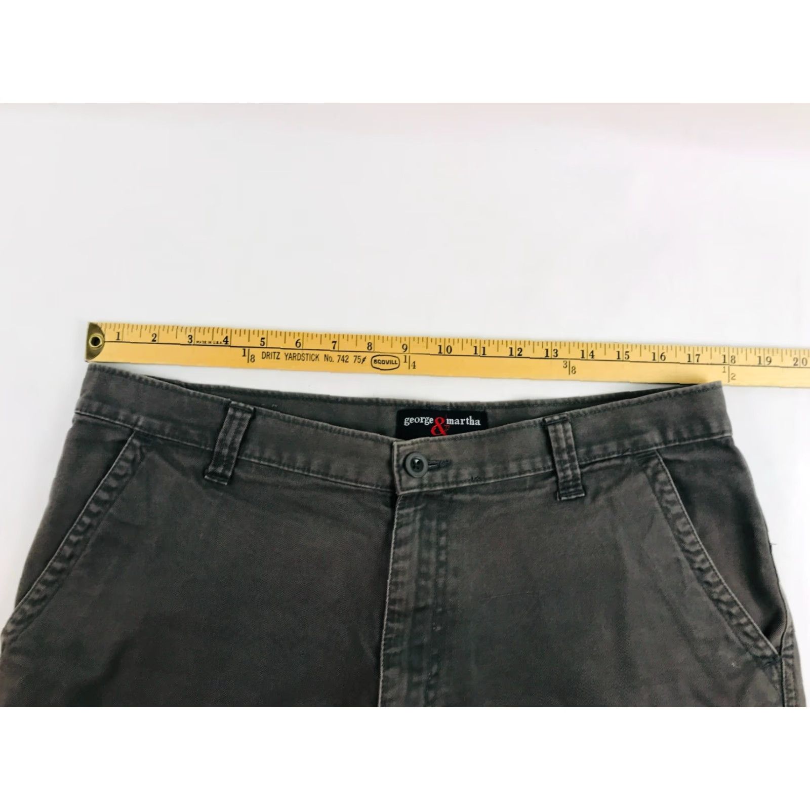 George George & martha Shorts, Men's Size 34, Gray, Casual, Pockets Size US 34 / EU 50 - 3 Thumbnail