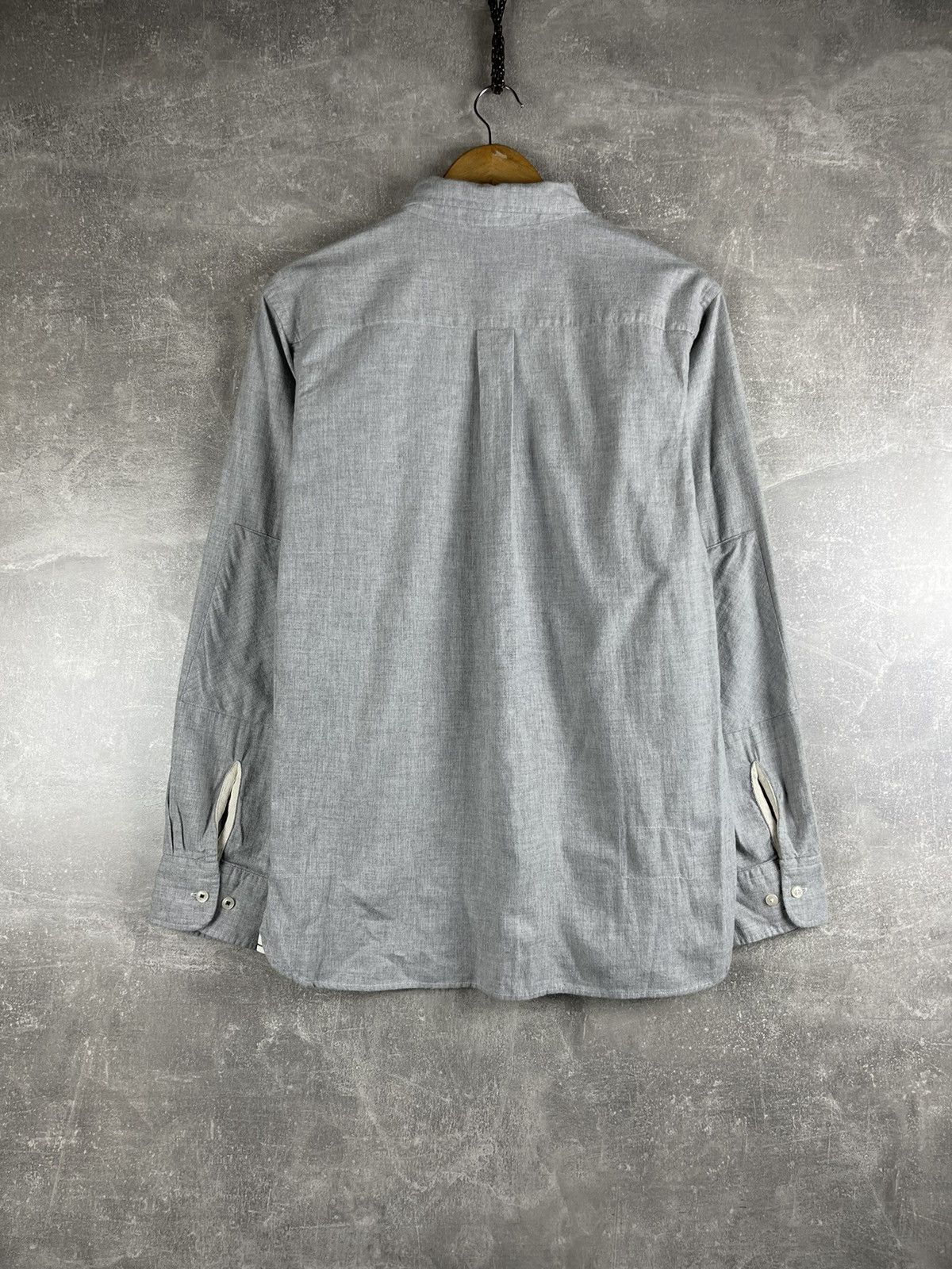Universal Works Universal Works Brushed Herringbone Shirt Grey Cotton Size US M / EU 48-50 / 2 - 6 Thumbnail