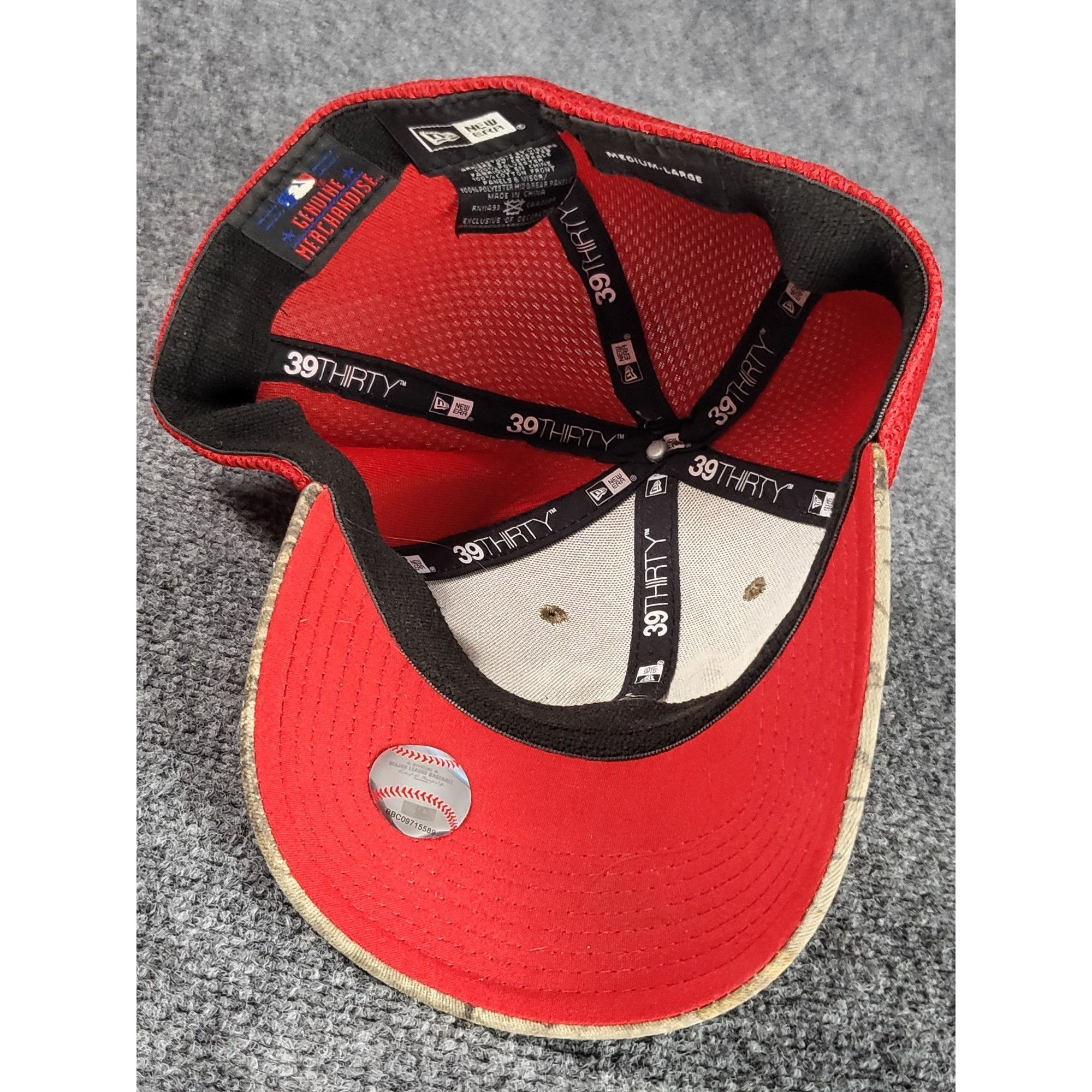 New Era Texas Rangers New Era Fitted Cap Men Sz M/L Camo Red 39Thirt Size ONE SIZE - 6 Thumbnail