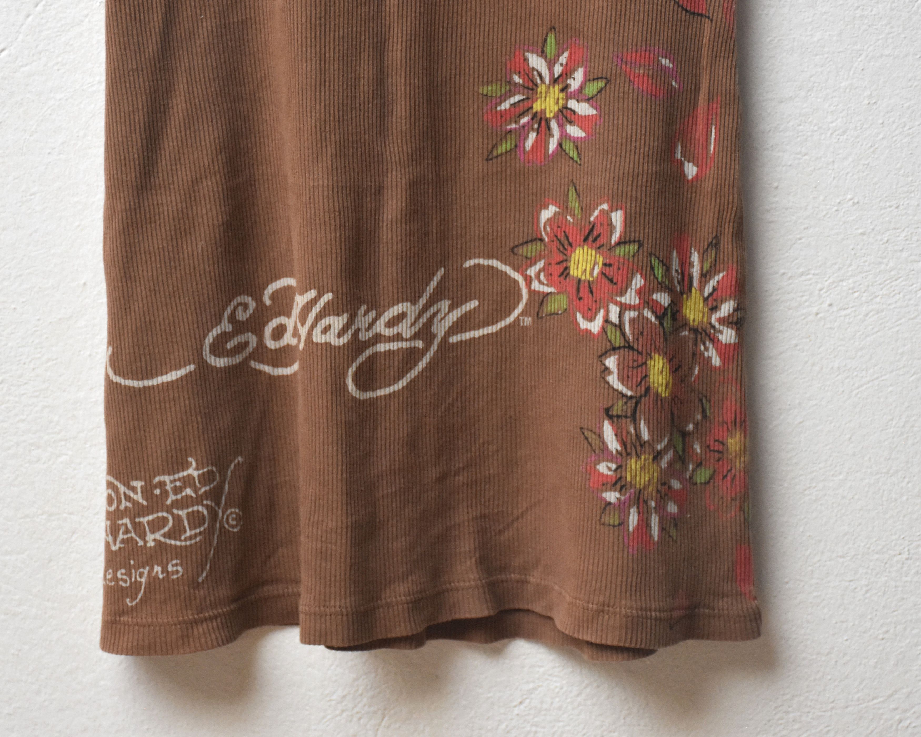 Christian Audigier vintage Ed Hardy summer night dress t-shirt skull rose Size ONE SIZE - 5 Thumbnail