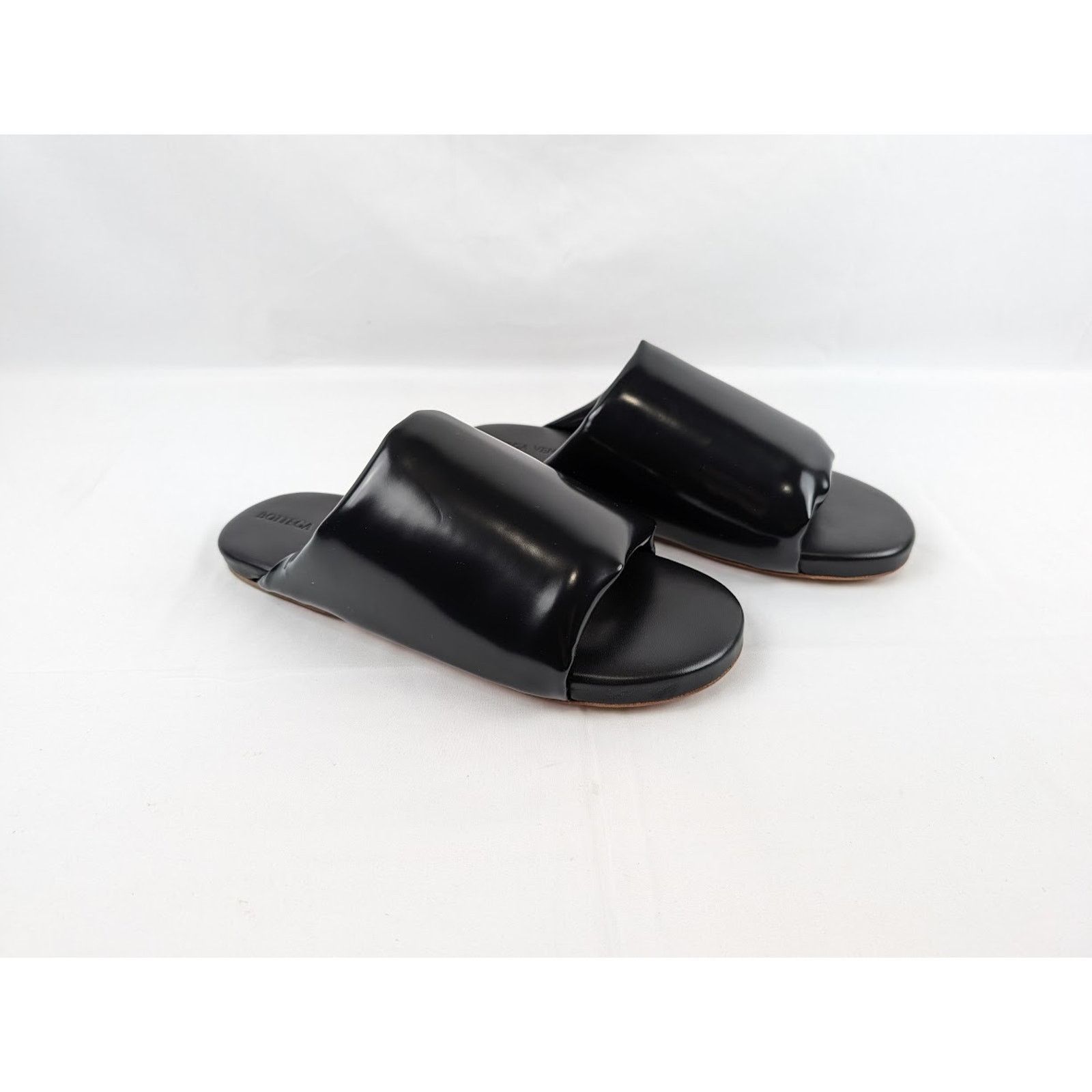 Bottega Veneta o1rshd1 Sandal Leather Latex in Black Size US 12 / EU 45 - 11 Thumbnail