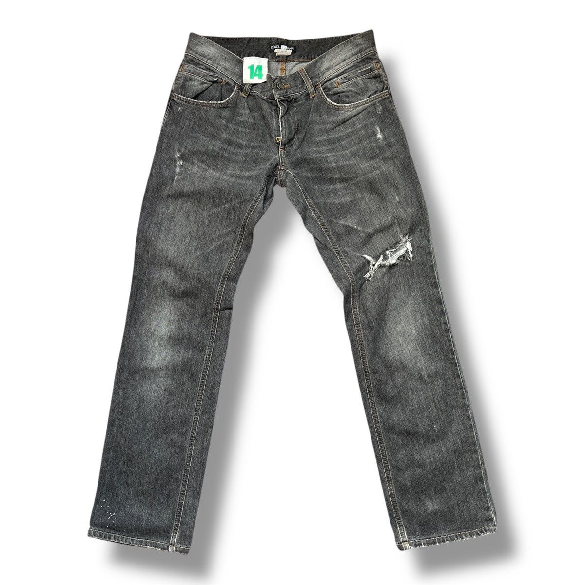 Dolce & Gabbana Vintage 1980s Distressed DOLCE & GABBANA Denim Jeans Size US 33 - 2 Thumbnail