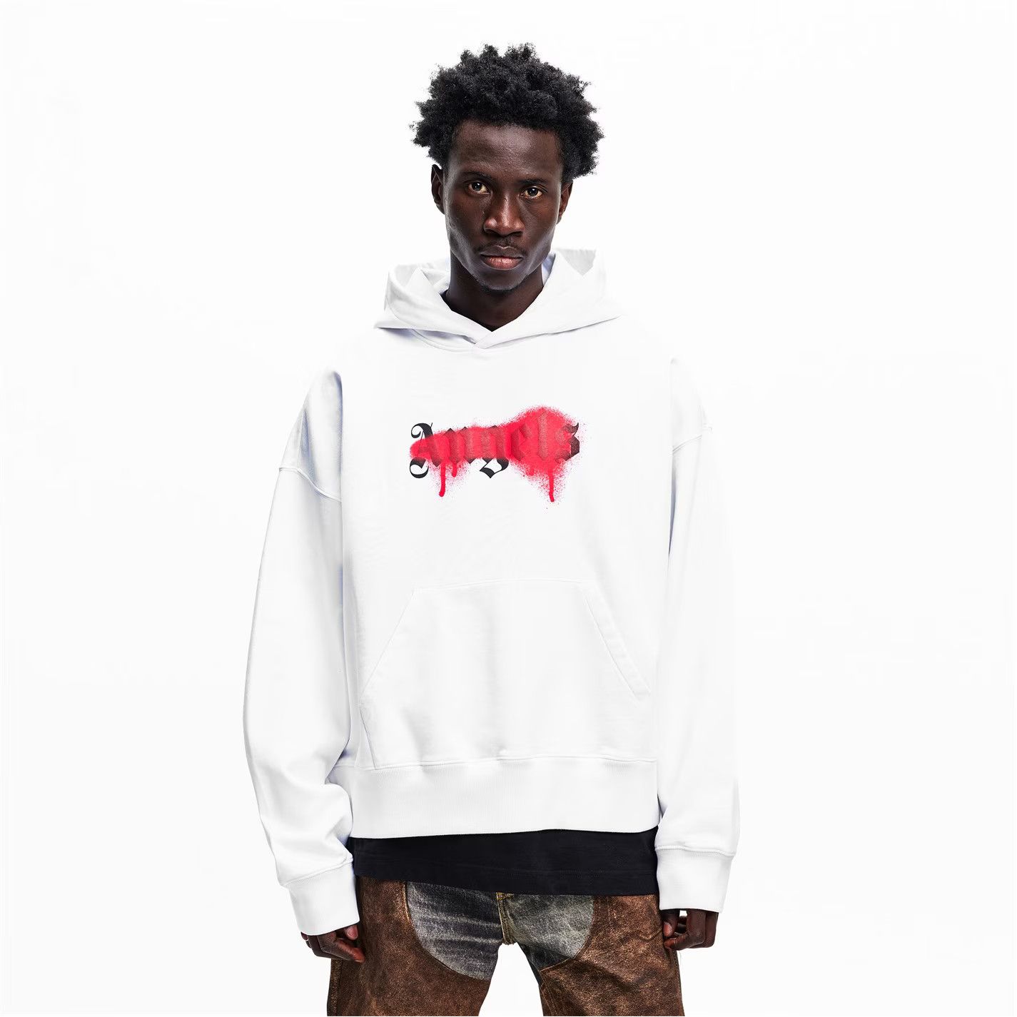 Palm Angels o1g2r1mq0426 Pull Over Hoodie in White Size US M / EU 48-50 / 2 - 3 Thumbnail