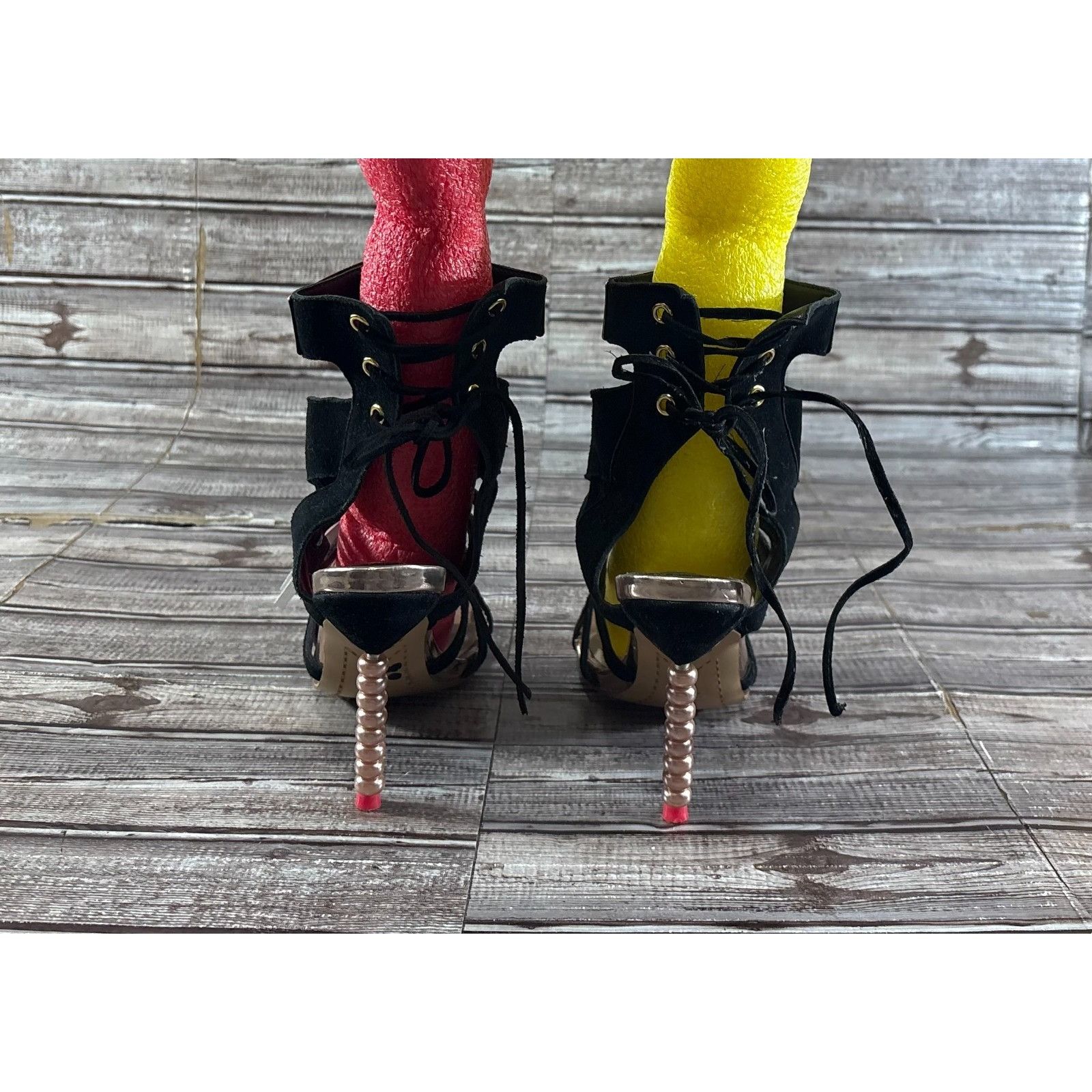 Sophia Webster Sophia Webster Gold Mirrored Leather Yasmina Pom Pom Sandals Size US 7 / IT 37 - 5 Thumbnail