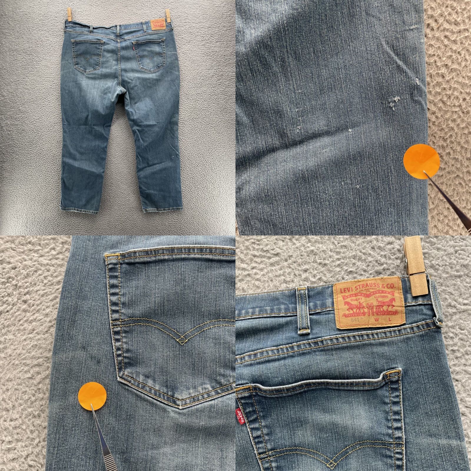Levi's Levi's 541 Jeans Men's 47x28 Denim Workwear 90s Streetwear Classic Y2k Blue 5-Pocket Straight Mens Size US 30 / EU 46 - 9 Thumbnail