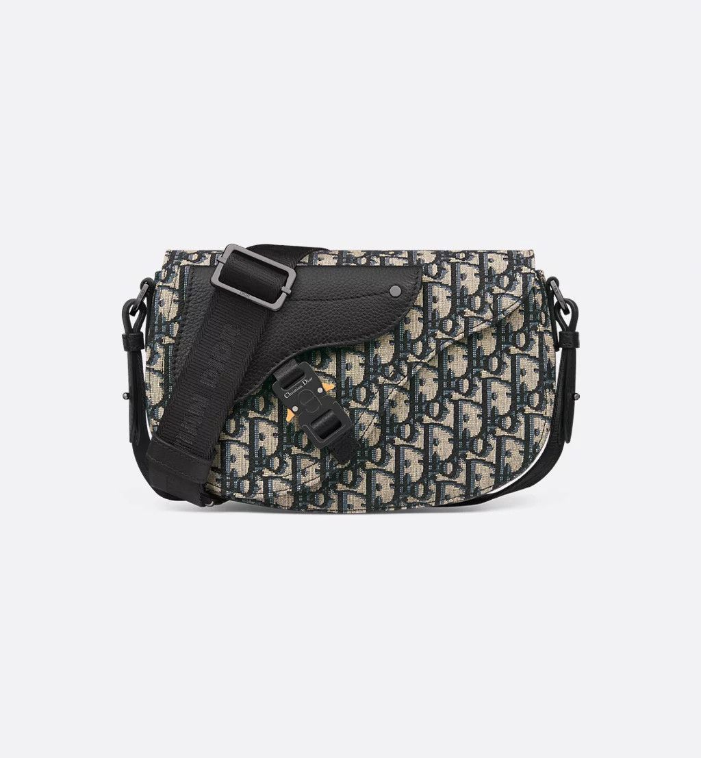 Dior Saddle Messenger Bag 1Adpo325Yky_H27E in Beige, Men's