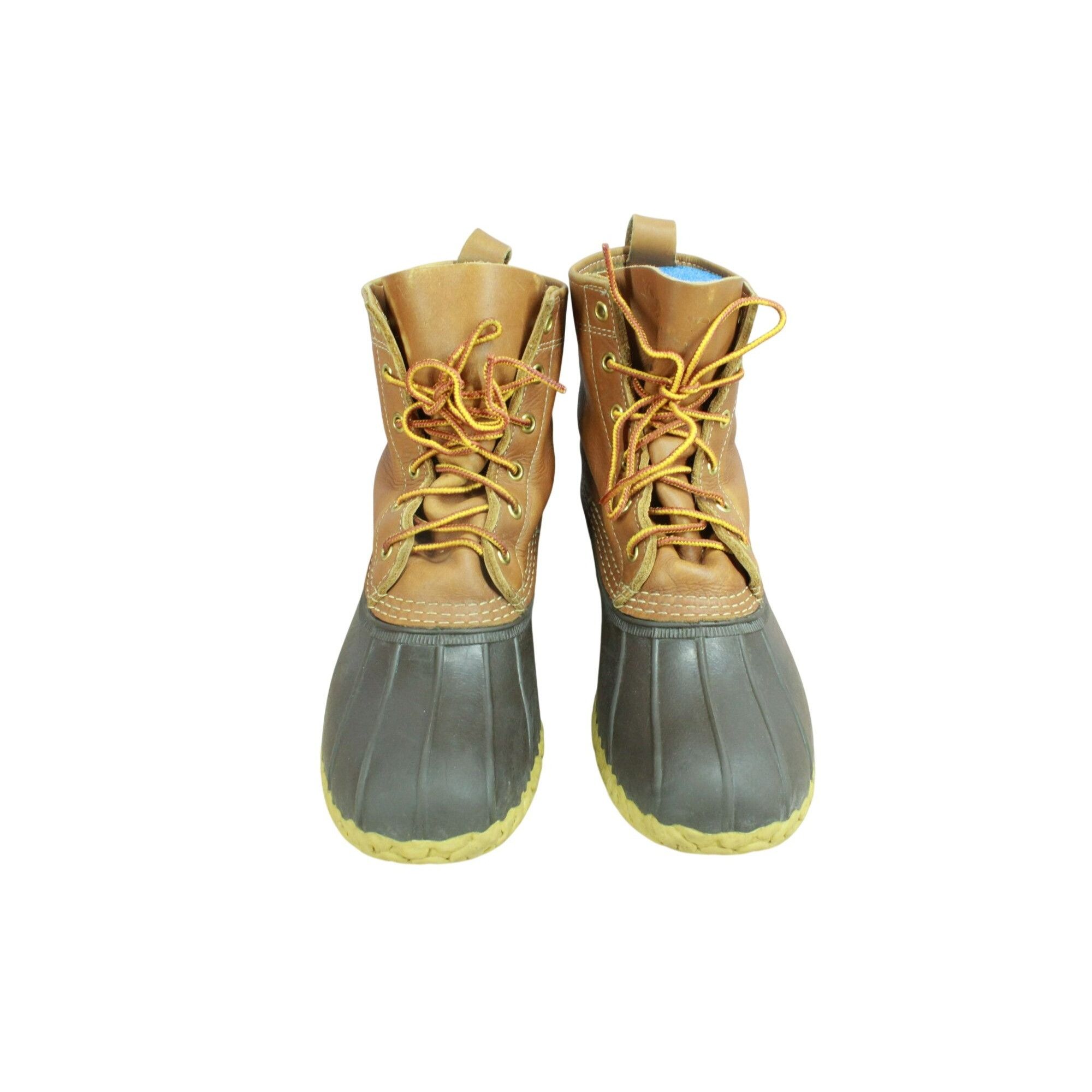 L.L. Bean LL Bean Women’s Brown Leather Lace-Up Duck Boots Size US 9 / IT 39 - 5 Thumbnail