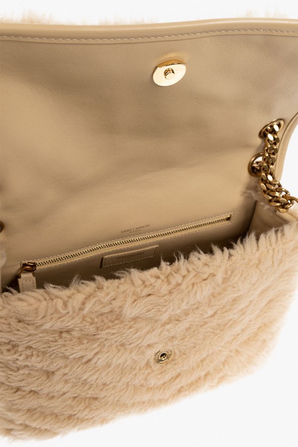 Saint Laurent Paris o1s1wg111125 YSL Bo Mng Niki Medium Shearling Shoulder Bag Size ONE SIZE - 5 Thumbnail