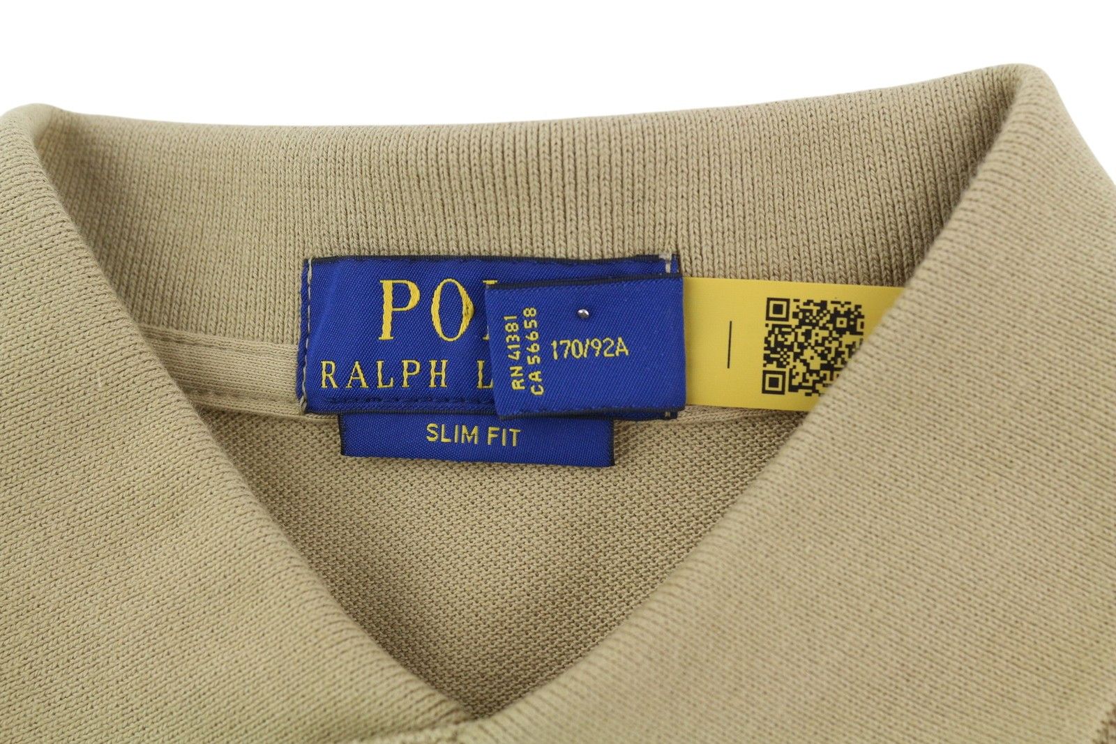 Polo Ralph Lauren SLIM FIT S Beige Short Sleeve Polo Logo T-Shirt 84527 Size US S / EU 44-46 / 1 - 6 Thumbnail