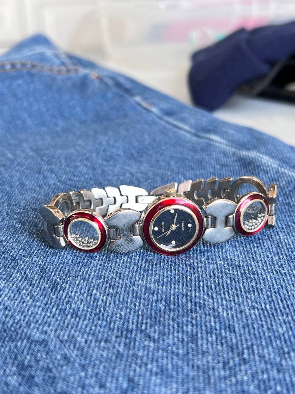 Japanese Brand × Vintage Vintage Japanese style futuristic Watch Chrome Red Blood 🩸 Size ONE SIZE - 2 Thumbnail