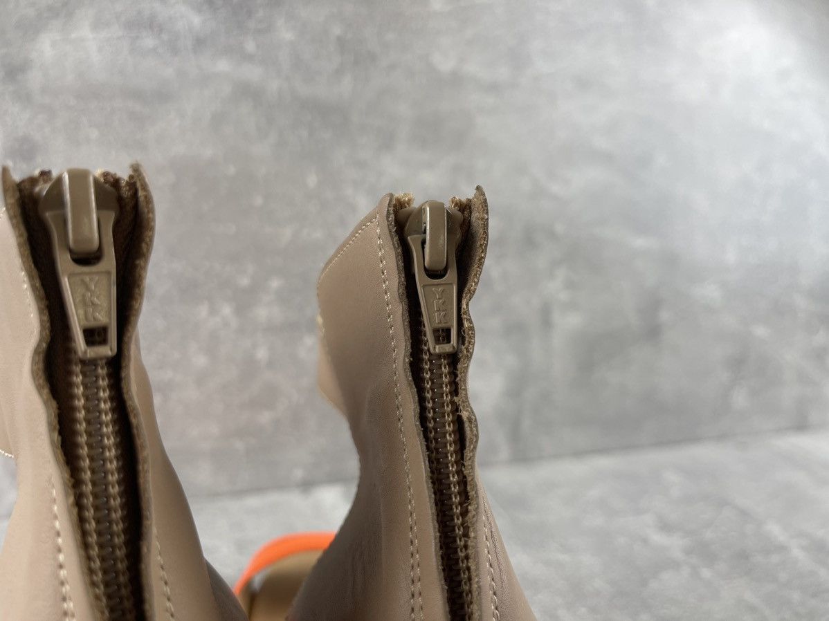 MM6 MM6 Maison Margiela Tan Beige Orange Leather Wedge Sandals Size US 9 / IT 39 - 7 Thumbnail