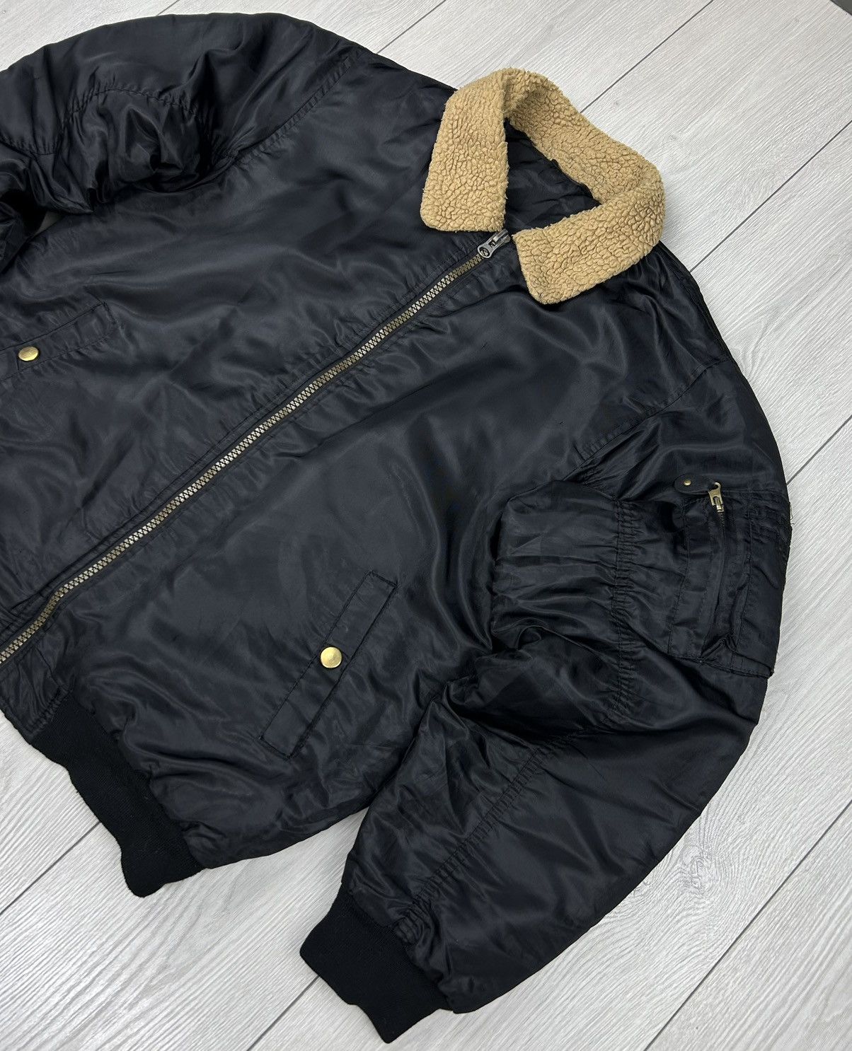 Vintage Bomber Aviator Vintage Black Jacket Size M Size US M / EU 48-50 / 2 - 3 Thumbnail