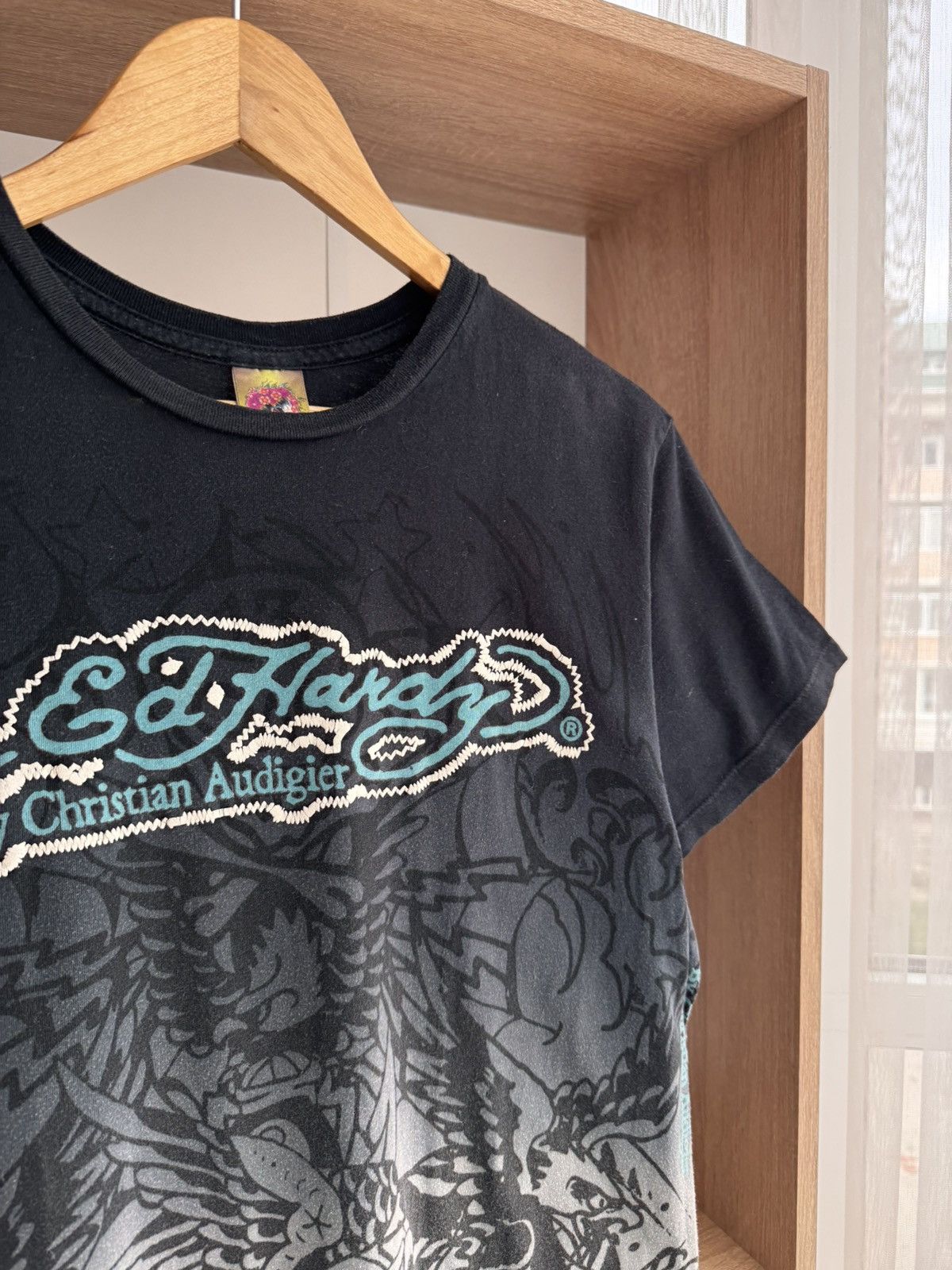 Christian Audigier × Ed Hardy × Vintage Vintage Ed Hardy by Christian Audigier Japanese T-Shirt Size US S / EU 44-46 / 1 - 5 Thumbnail