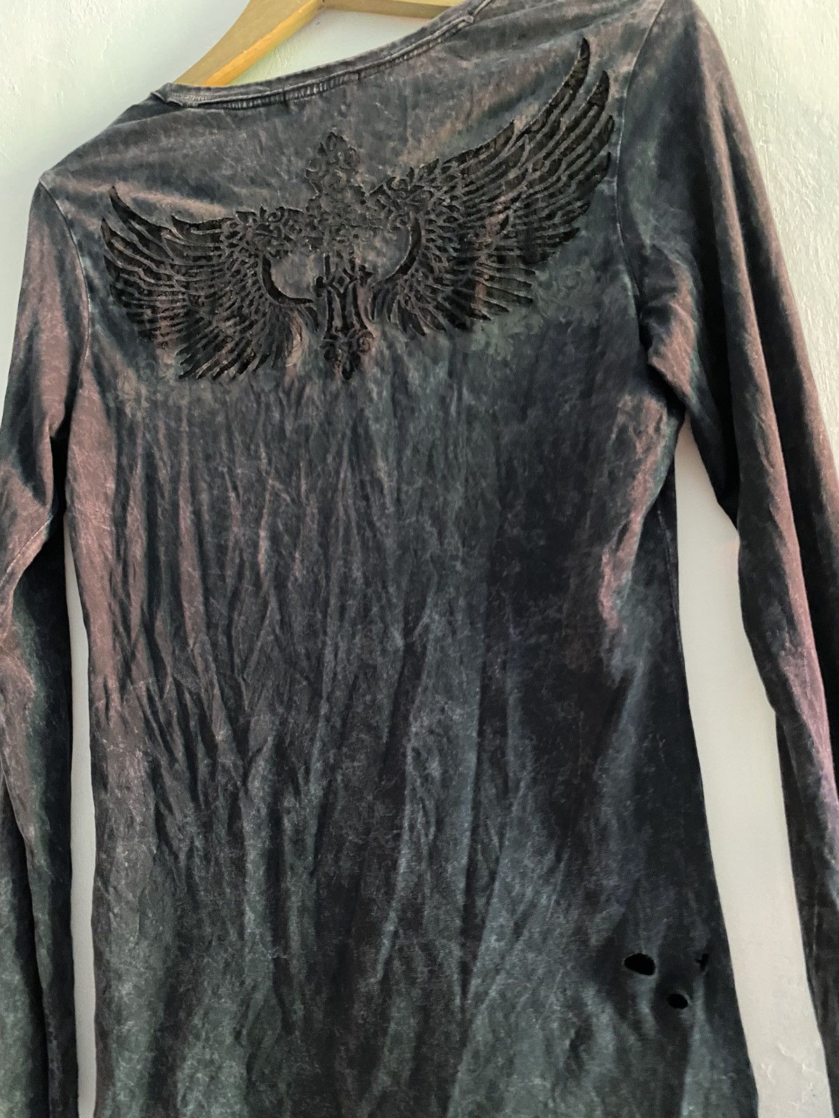 20471120 buckaroo distressed pocket washed black longsleeve tshirt Size US M / EU 48-50 / 2 - 4 Thumbnail