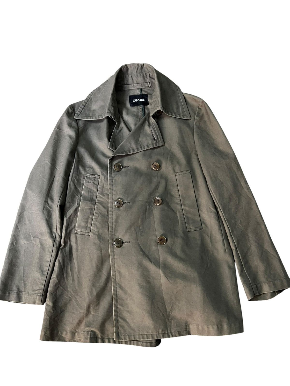 Zucca Zucca Double Breasted Issey Miyake Long Coat Size US S / EU 44-46 / 1 - 1 Thumbnail
