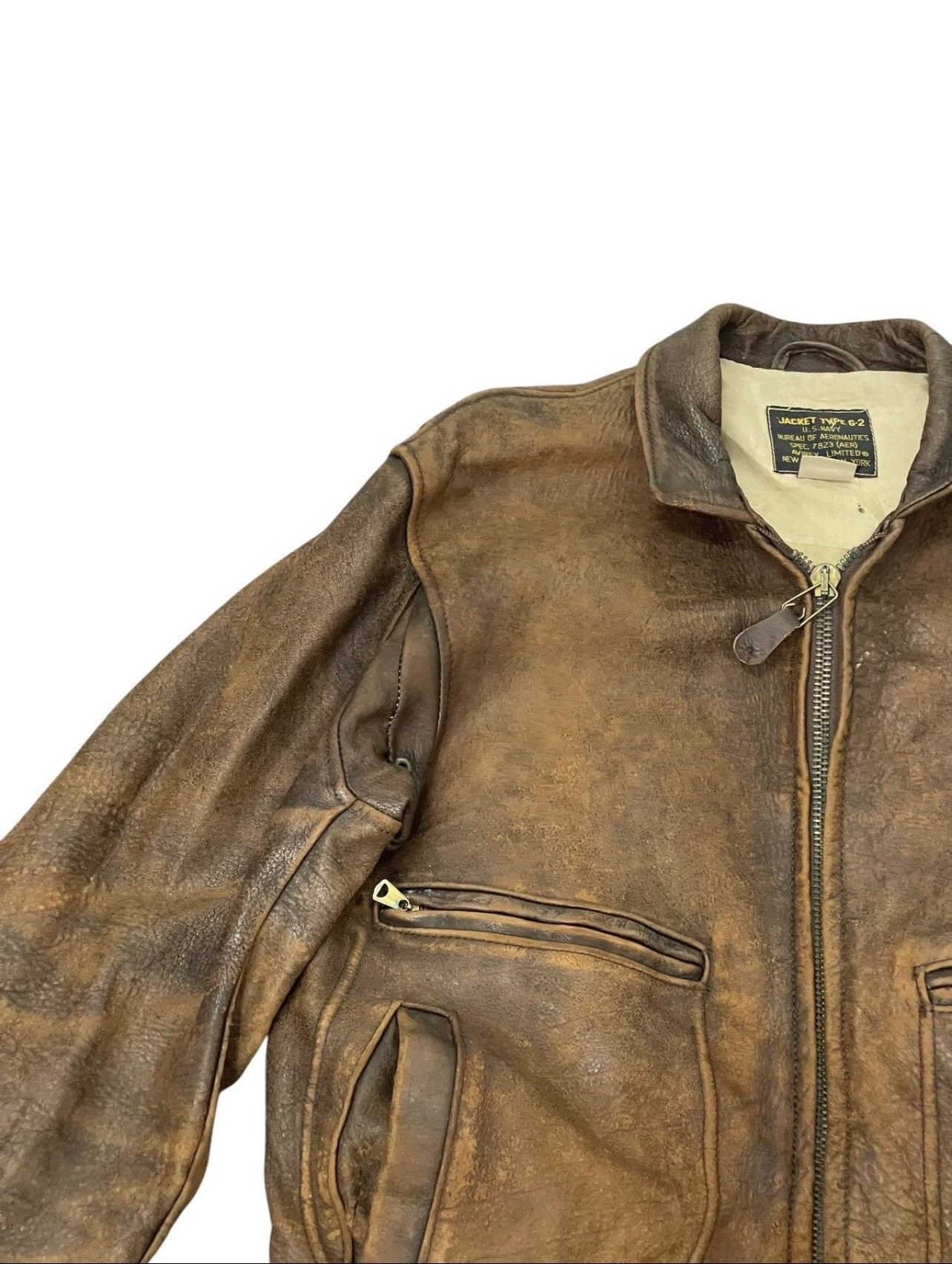 Avirex Vtg 80s Avirex USA Typ G2 Raider Leather Jacket Macgyver 2🟦 Size US L / EU 52-54 / 3 - 8 Thumbnail