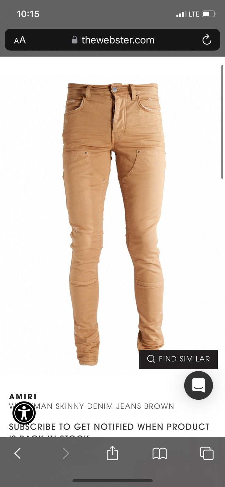 Amiri Amiri Workman Pants LIMITED EDITION Size US 30 / EU 46 - 7 Thumbnail