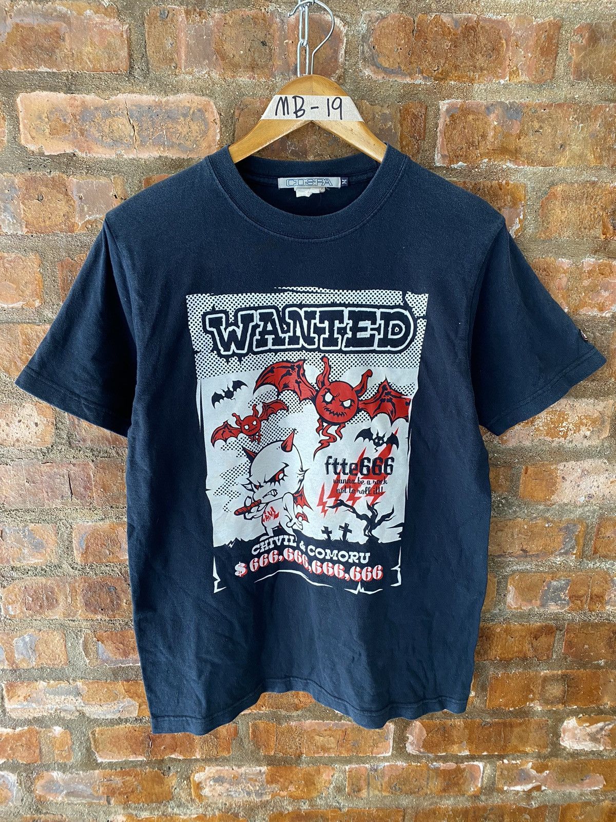 Anime 🔥1990s COPS Ftte 666 Japan Bat and Satanic Wanted Size US M / EU 48-50 / 2 - 2 Thumbnail