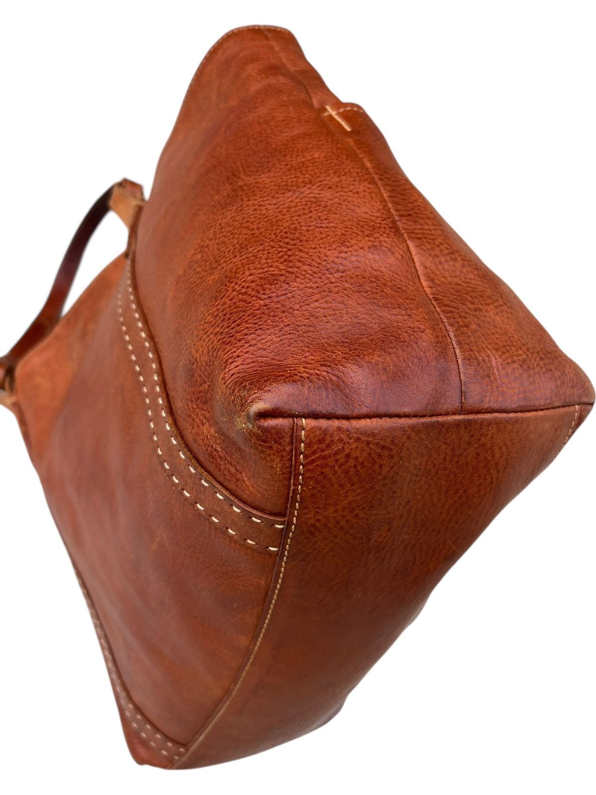 Leather Genten Japan Patina Leather Multi Pocket Tote Bag Size ONE SIZE - 14 Thumbnail