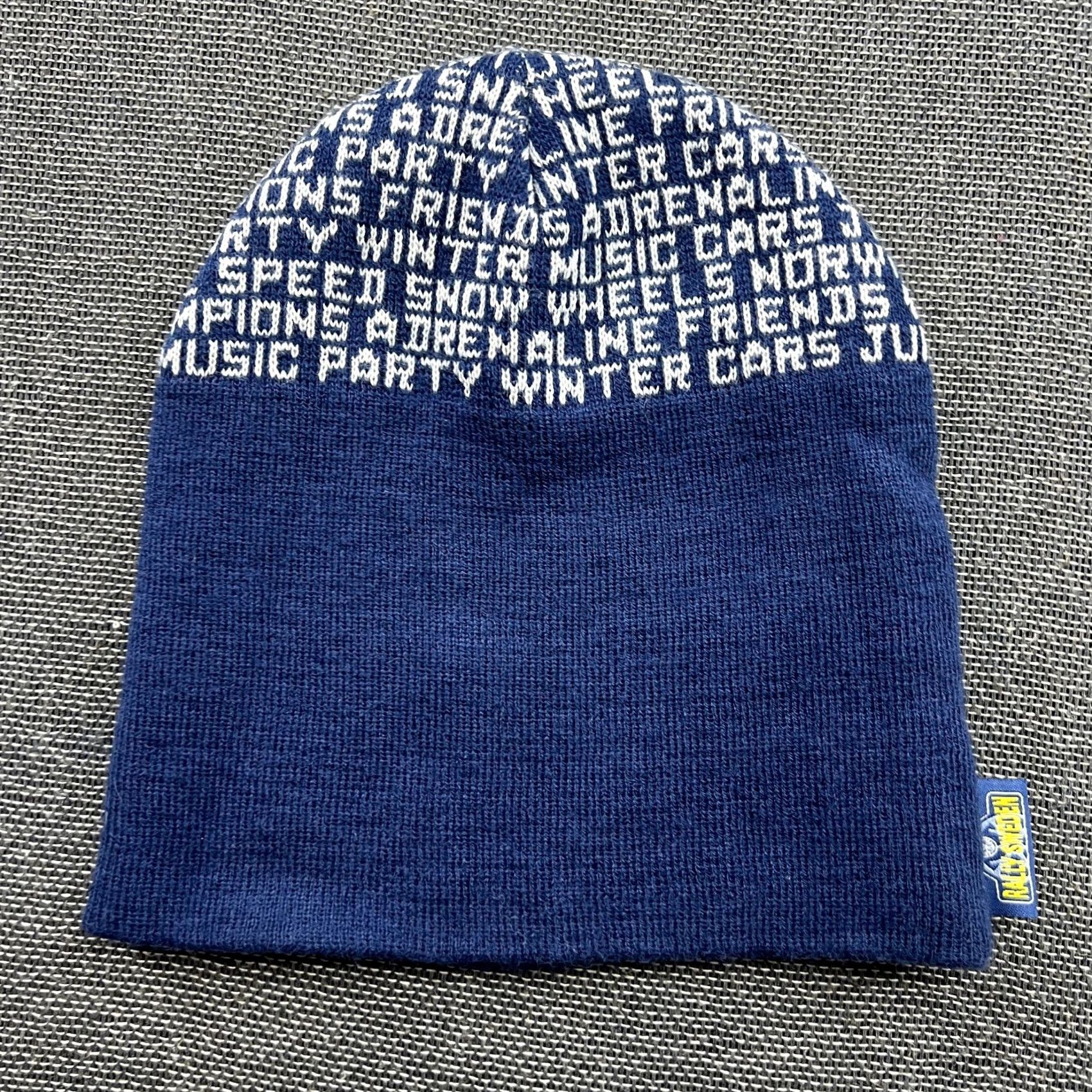 Vintage WRC NEH Rally Sweden Beanie Hat One Size Fia World Rally Blue Beanie Hats Unisex Adults Knit Acrylic CRAFT Vintage: No Size ONE SIZE - 4 Thumbnail