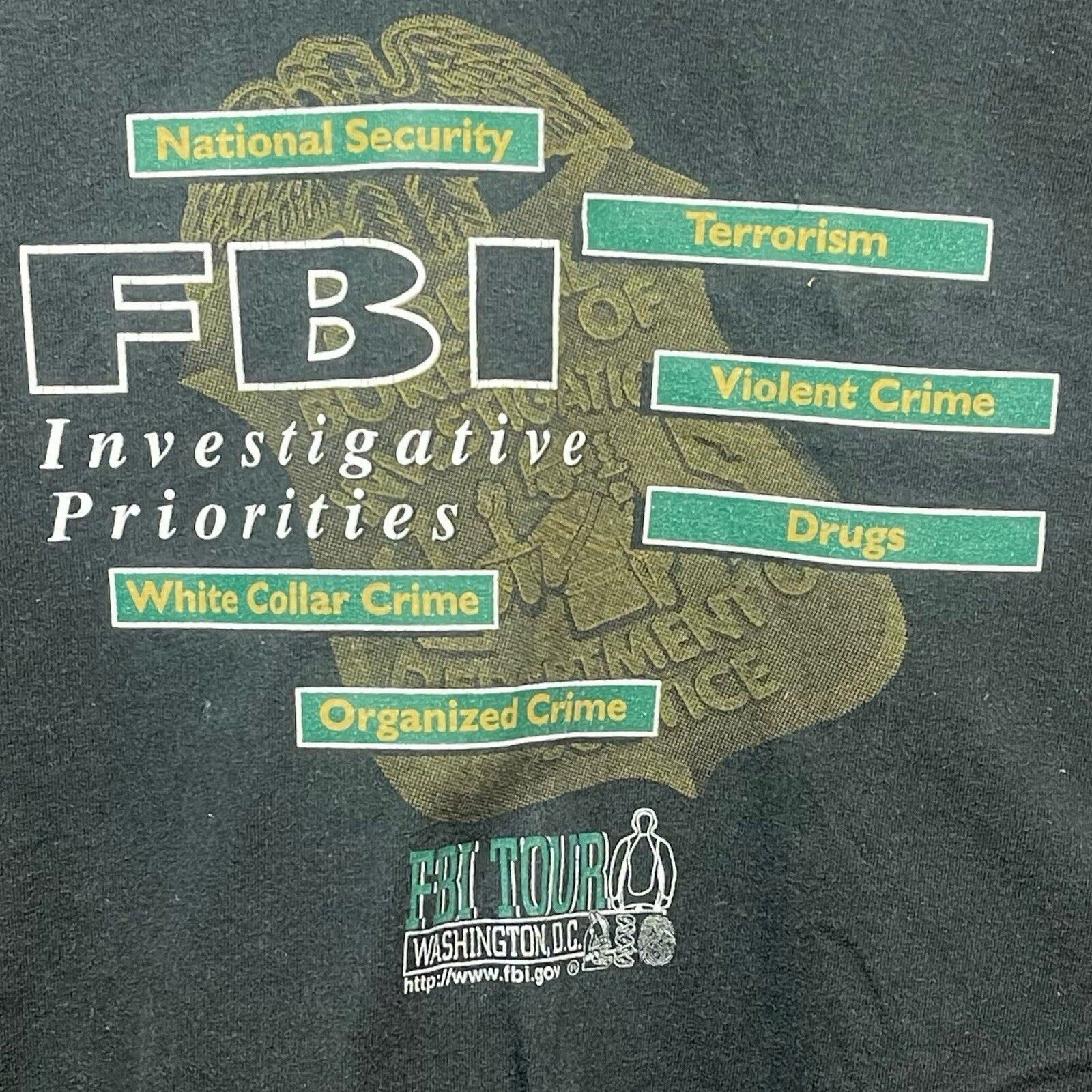 Other VINTAGE 90s FBI TOUR WASHINGTON DC LEE SPORT PROMO SHIRT SZ Size US L / EU 52-54 / 3 - 1 Thumbnail
