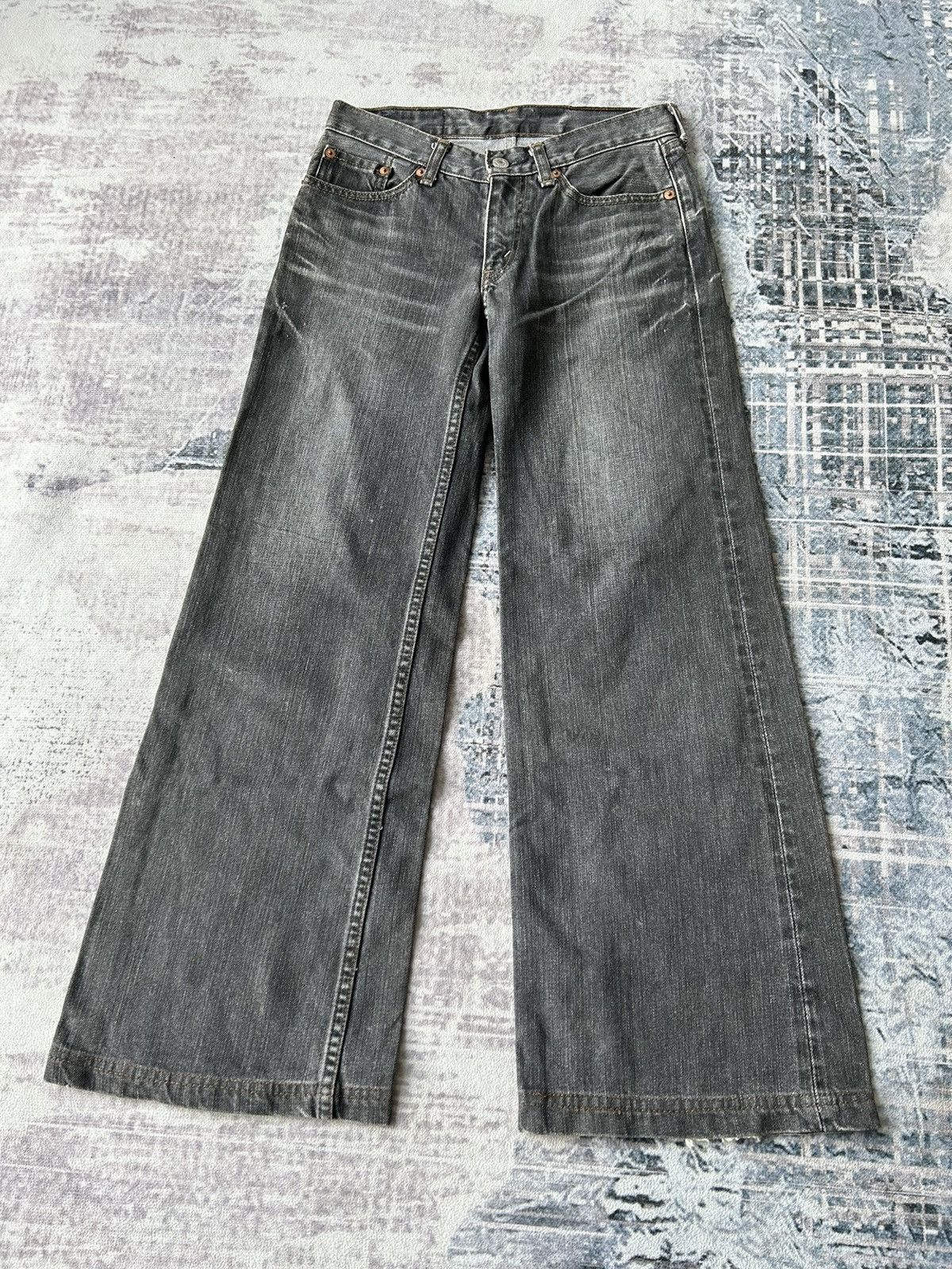 Levi's Y2K Japan Levis Bootcut Black Jeans Size US 27 - 1 Thumbnail