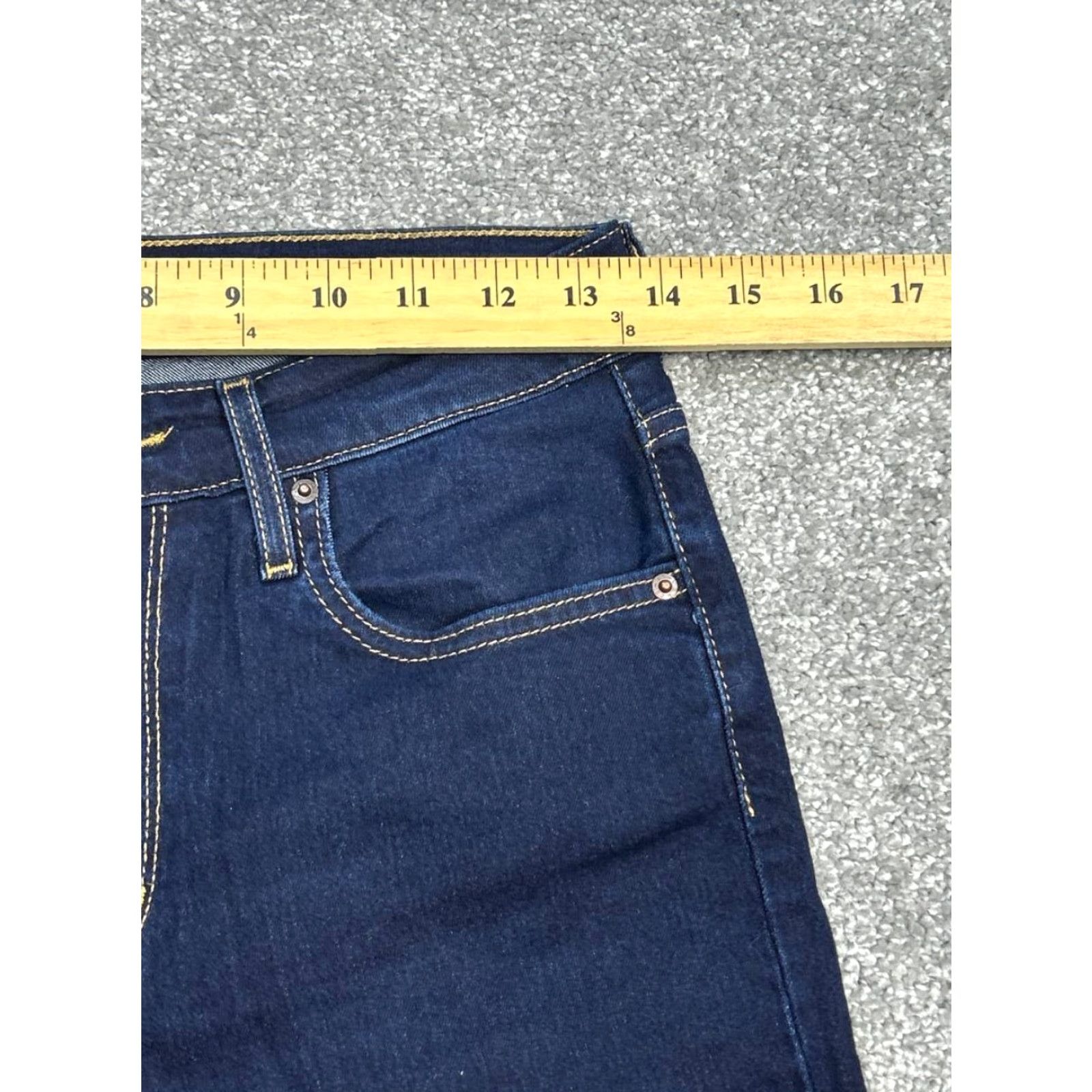 Levi's Levi's 721 Jeans Womens 28 Blue Denim Cotton Stretch High Rise Skinny Leg 28x29 Size 28" / US 6 / IT 42 - 3 Thumbnail