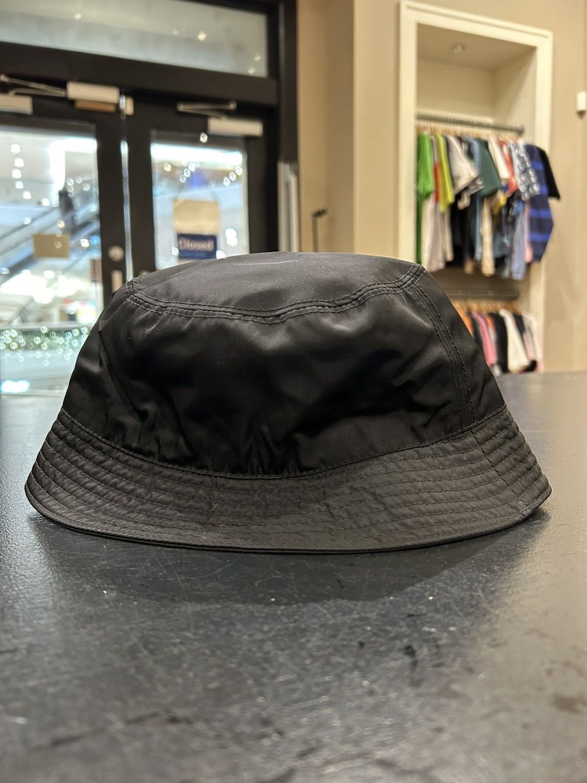 Prada Prada RE-Nylon Bucket Hat - Black Size ONE SIZE - 2 Thumbnail