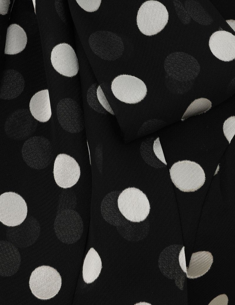 Zimmermann oc11z0226 Pussybow Midi Dress In Black/White Size L / US 10 / IT 46 - 5 Thumbnail