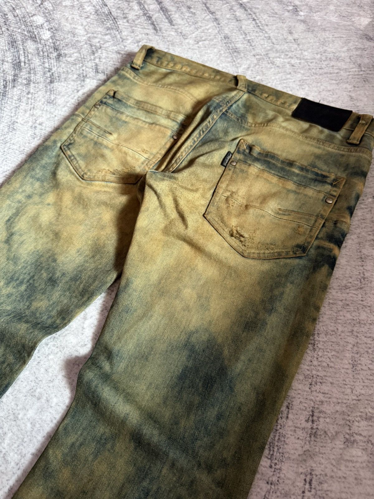 Tornado Mart Tornado Mart Mud Wash Repaired Details Flared Jeans Size US 32 / EU 48 - 17 Thumbnail