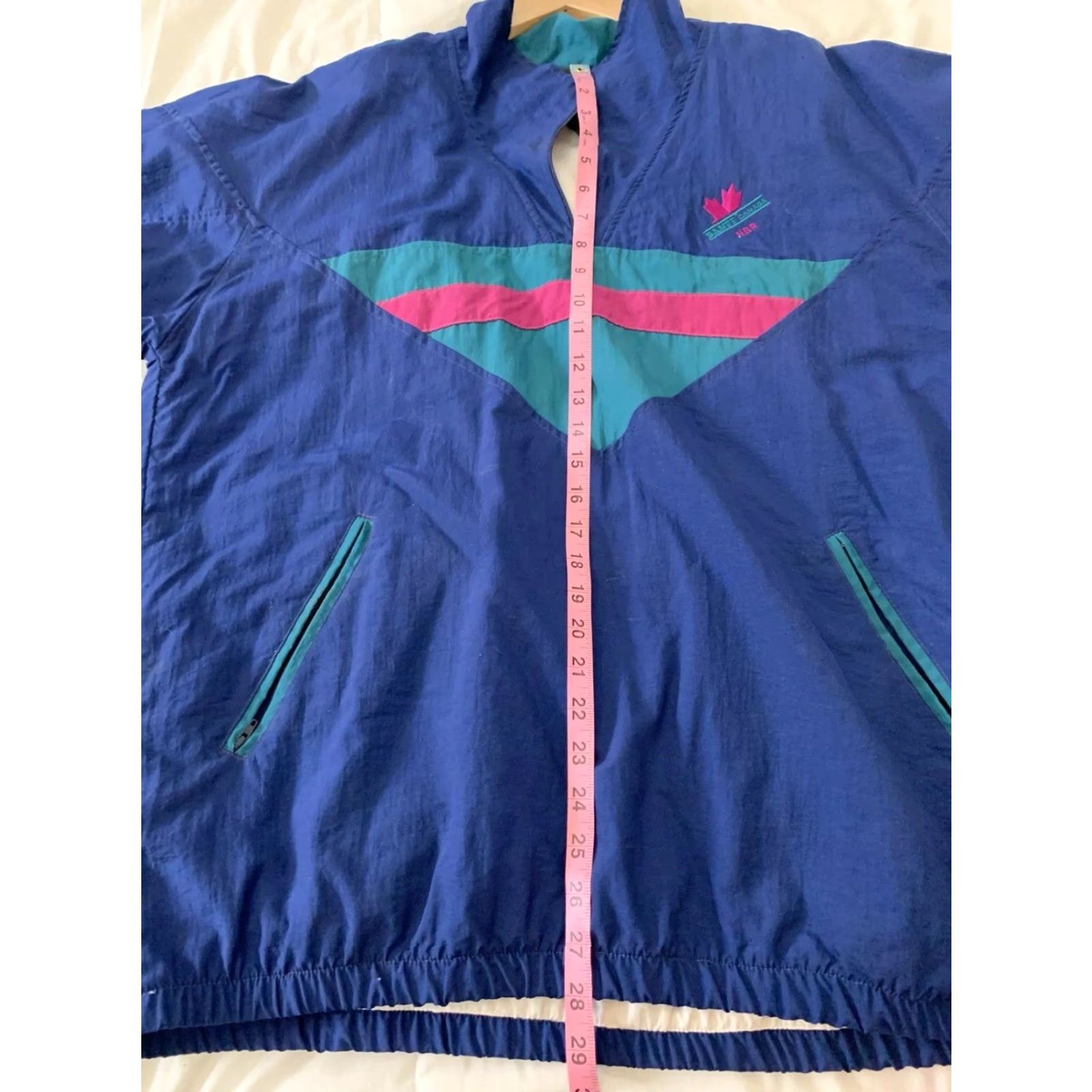 Vintage VINTAGE BANFF CANADA 1/2 Zip Windbreaker Jacket Men's Large Blue Size US L / EU 52-54 / 3 - 8 Thumbnail