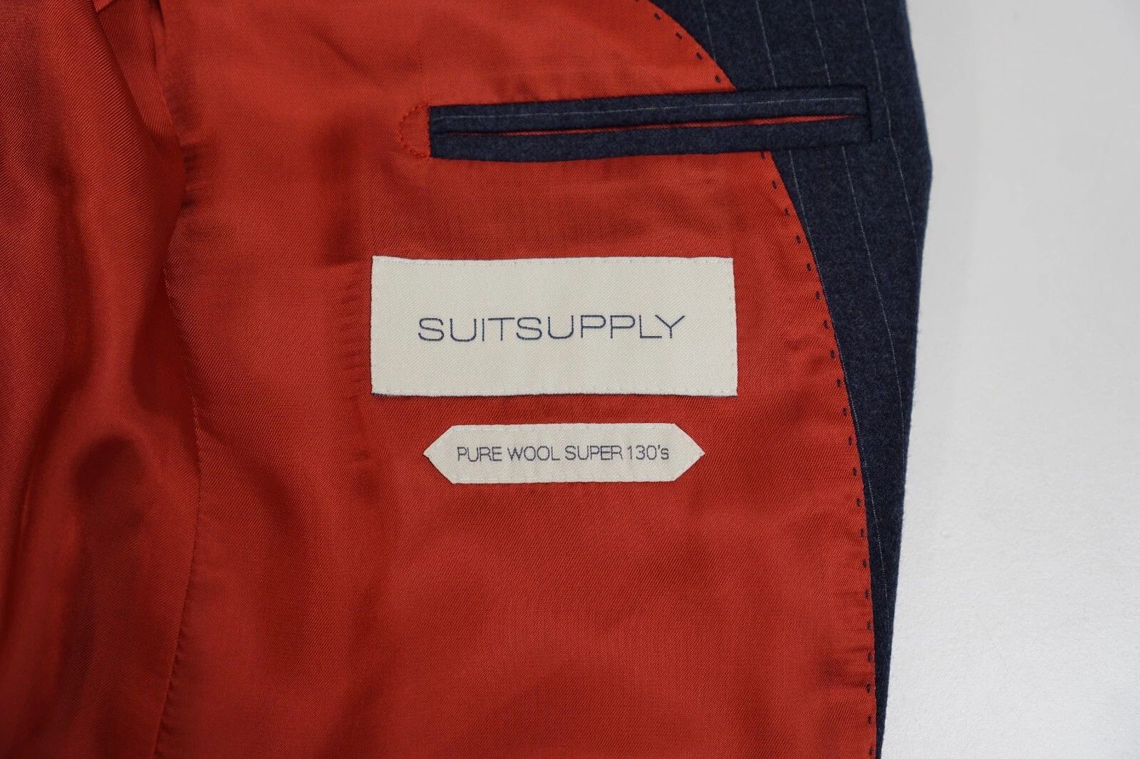 Suitsupply Men Suitsupply Blazer Sienna Ticket Pockets Wool S130 US36 Size 36R - 4 Thumbnail