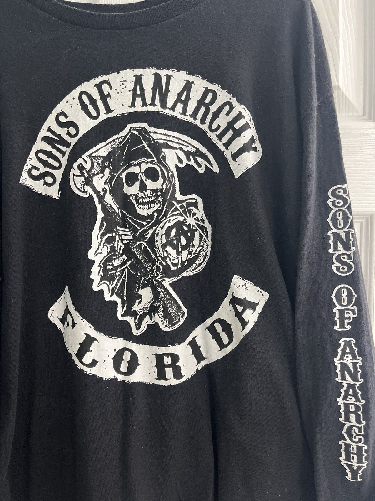 Vintage Sons of Anarchy Florida Black Longsleeve Tshirt Size US XL / EU 56 / 4 - 2 Thumbnail