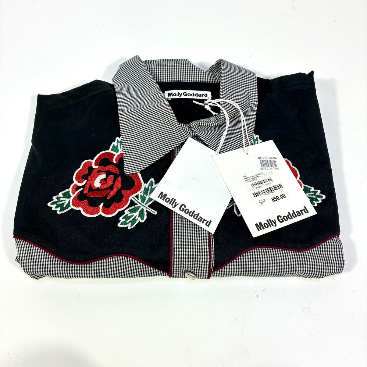 Molly Goddard Molly Goddard Meredith Plaid Button-Up Shirt Black Gingham 6 Size M / US 6-8 / IT 42-44 - 14 Thumbnail