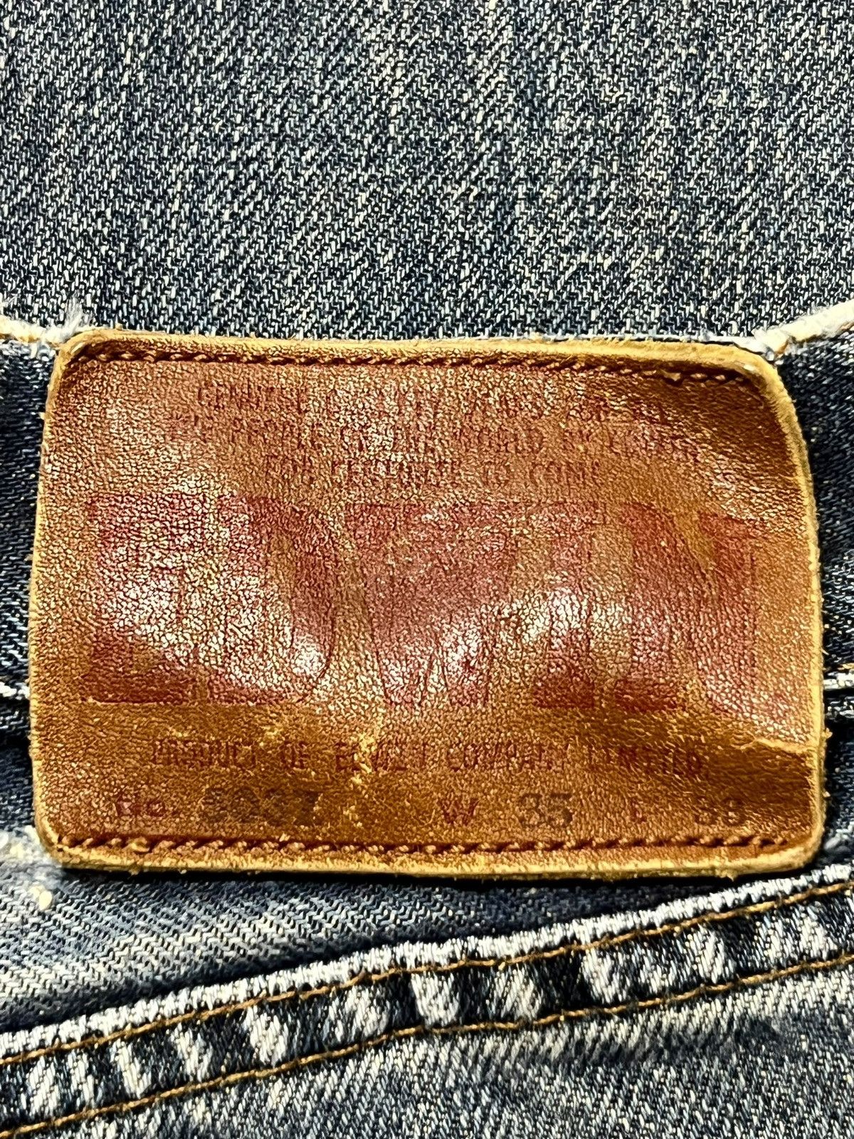 Edwin Vintage Edwin 503z Japan Faded, Distressed, Loose Fit Jeans Size US 33 - 11 Thumbnail