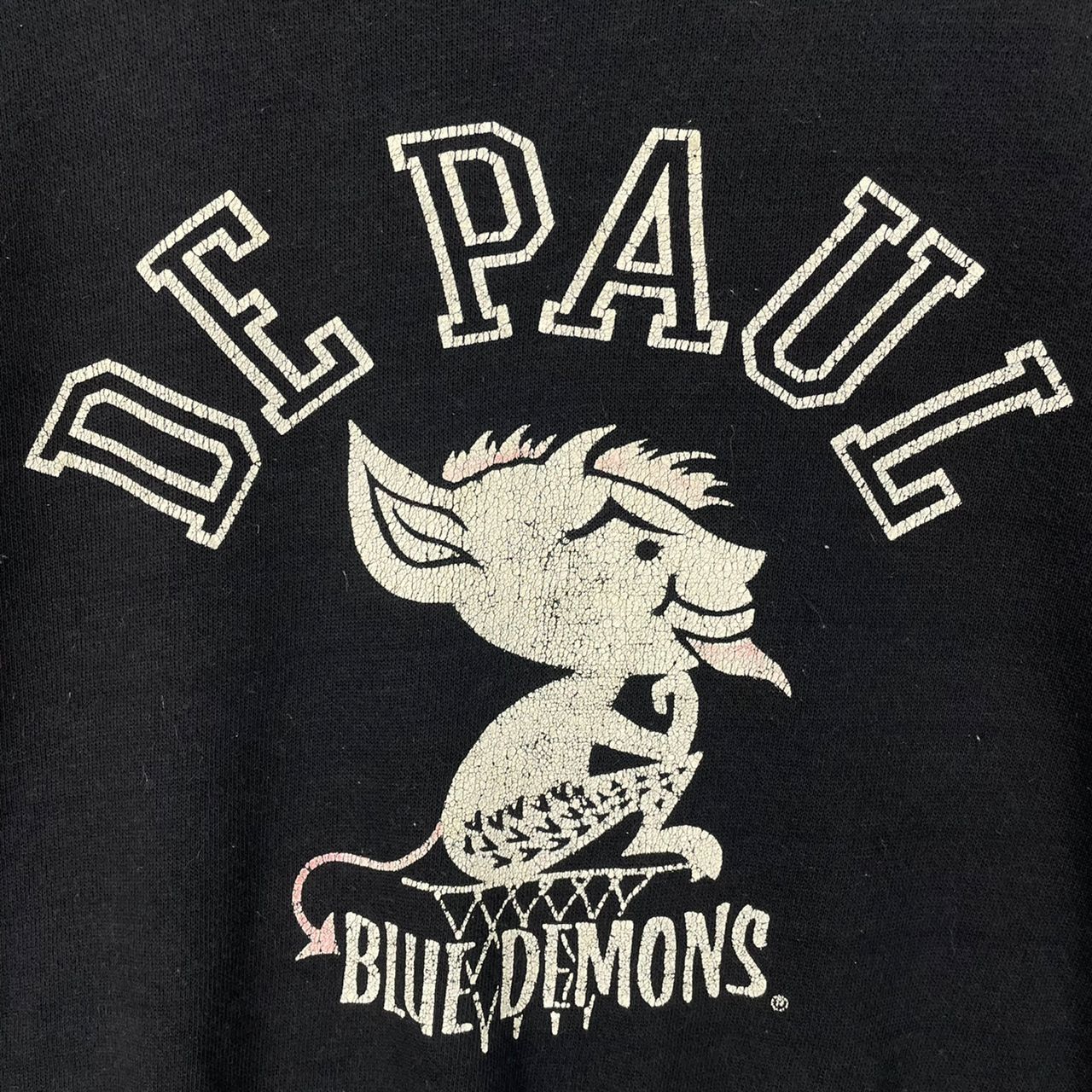 Vintage Vintage De Paul Blue Demons University Pullover Sweatshirt Size US L / EU 52-54 / 3 - 5 Thumbnail