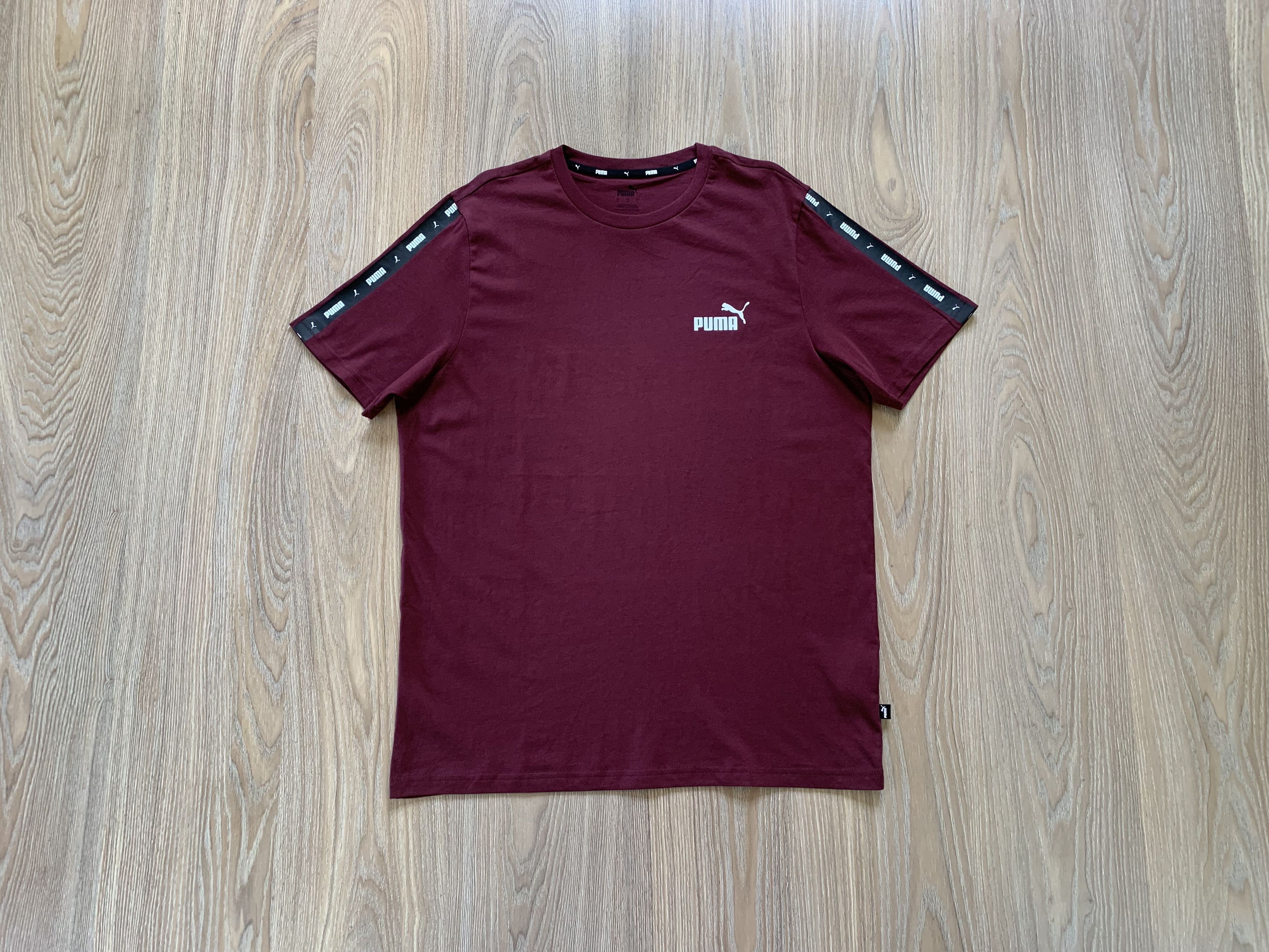 Puma Puma Burgundy Cotton T Shirt 2023 Size US L / EU 52-54 / 3 - 1 Thumbnail
