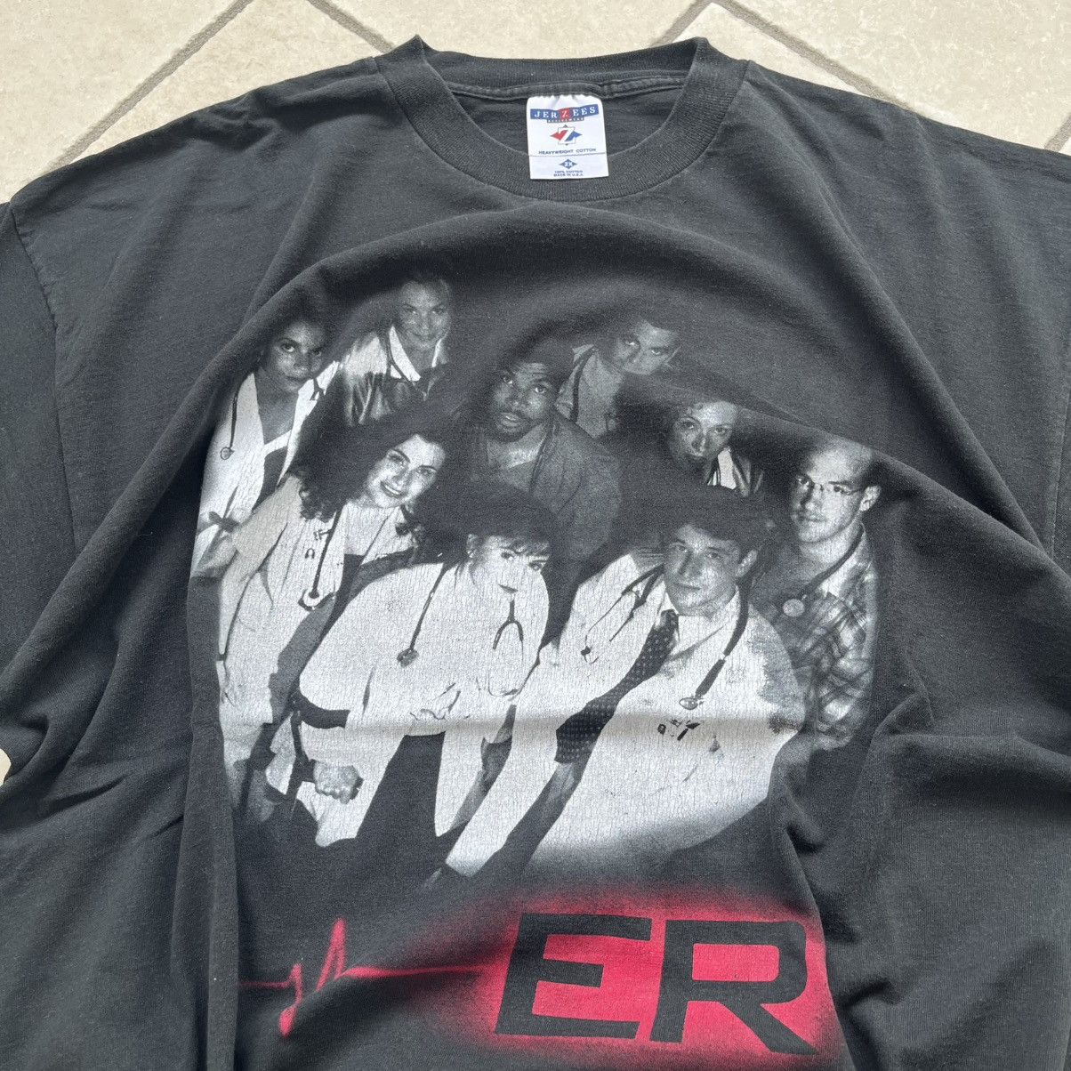 Vintage 1998 ER Emergency TV Show promo Warner Bros Jerzees XXL Size US XXL / EU 58 / 5 - 2 Thumbnail