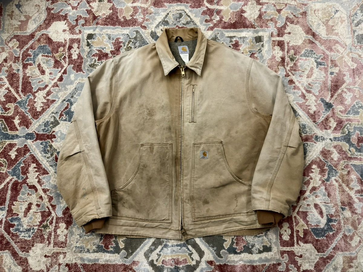 Carhartt [Carhartt] 2009 Vintage J205 BRN Sherpa-Lined Ridge Jacket Size US XXL / EU 58 / 5 - 1 Thumbnail