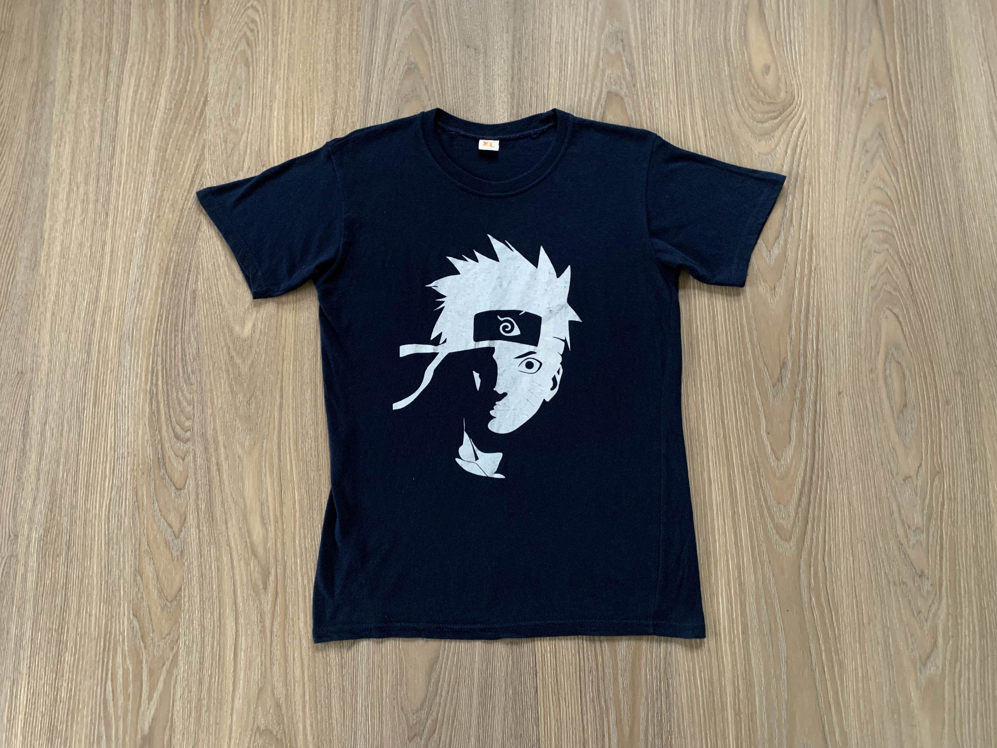 Anime × Japanese Brand × Vintage Rare Anime Naruto Uzumaki Big Print T Shirt Size US XL / EU 56 / 4 - 1 Thumbnail