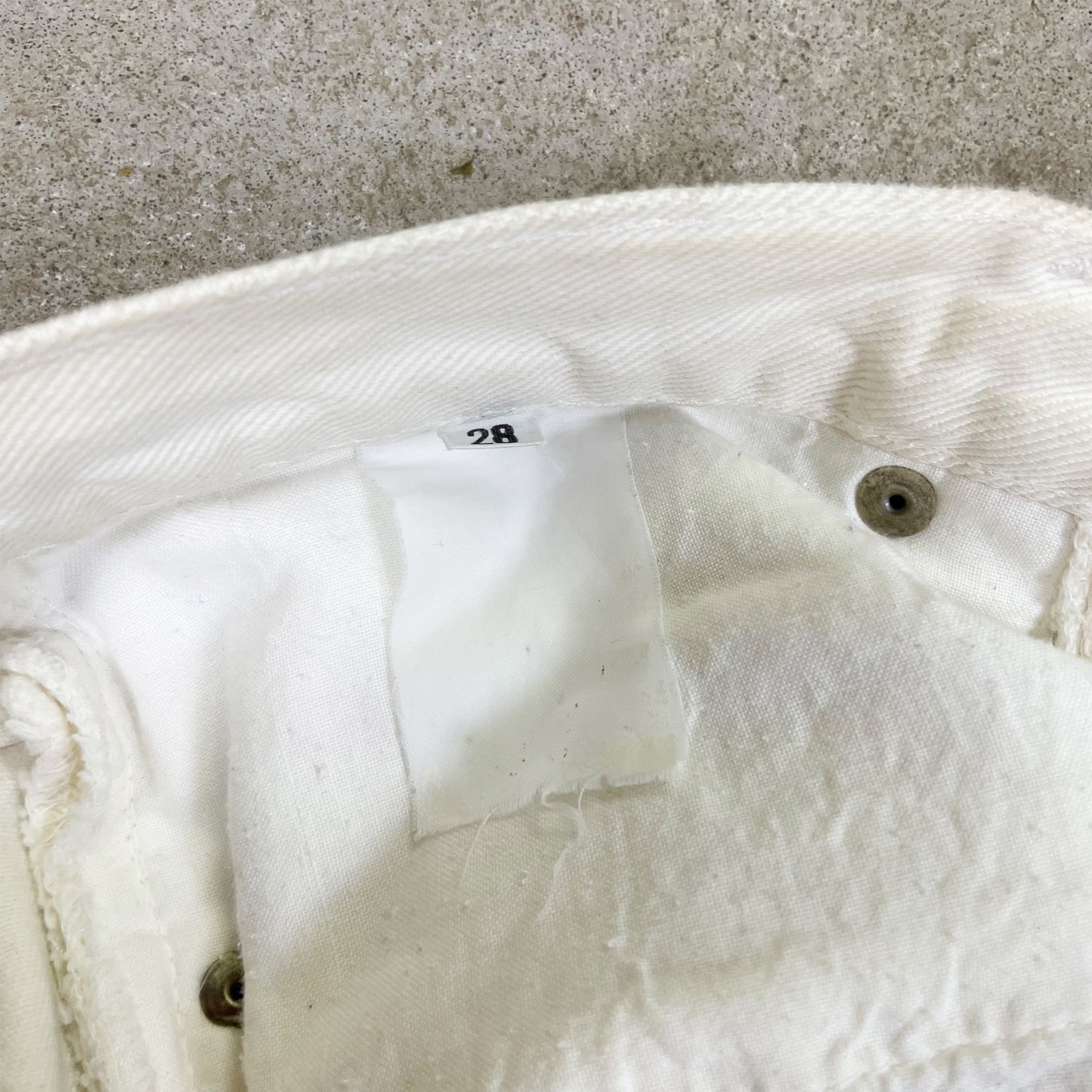 Helmut Lang Archive Helmut Lang Painter Denim White Jeans - 1999 Size US 28 / EU 44 - 4 Thumbnail