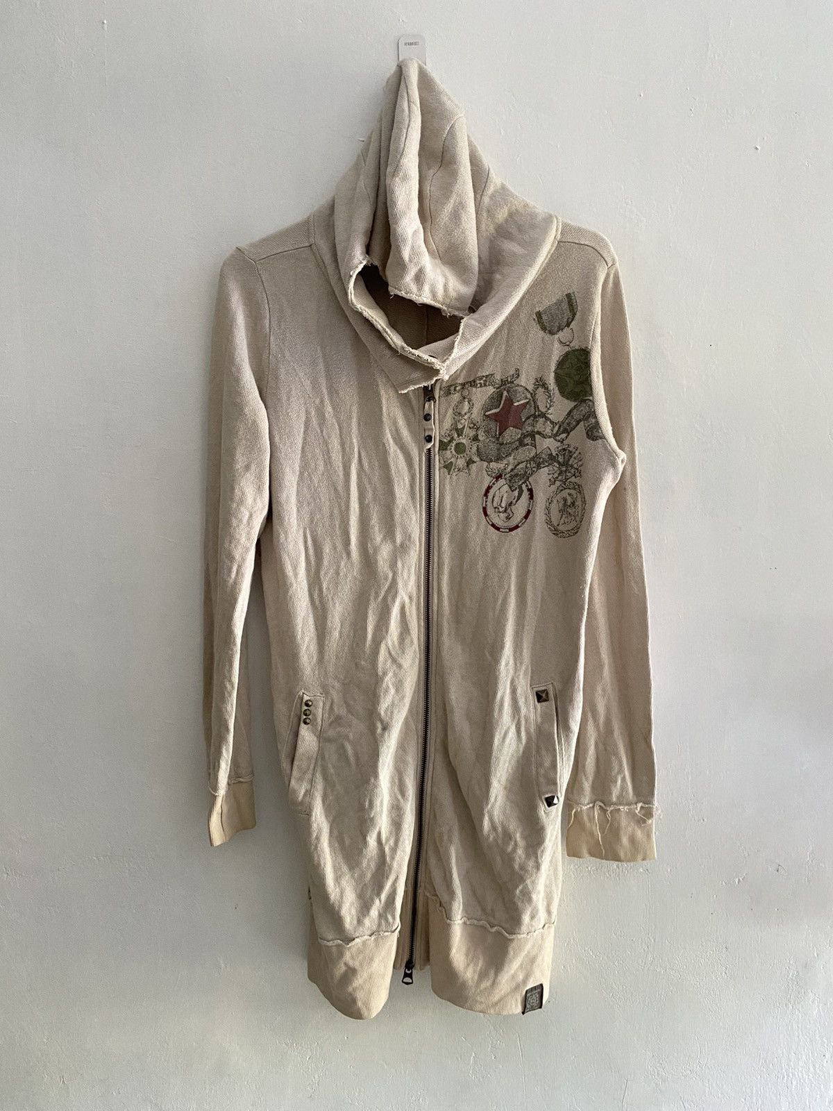 If Six Was Nine × Japanese Brand × Le Grande Bleu (L.G.B.) Japanese british knights studed distressed hoodie Size US L / EU 52-54 / 3 - 1 Thumbnail