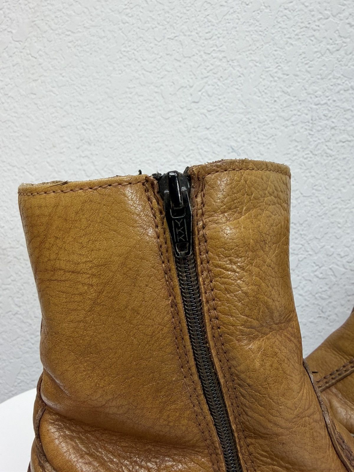 If Six Was Nine Vintage Y2K Guidi CCP Style Distressed Leather Biker Boots Size US 9 / EU 42 - 10 Thumbnail