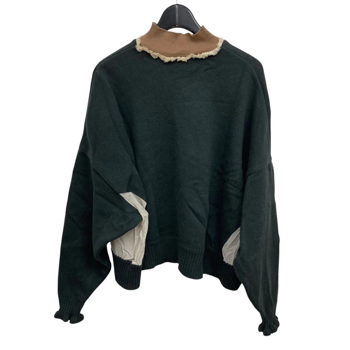 Undercover Layered Mock Neck Knit Sweater Size S / US 4 / IT 40 - 2 Thumbnail